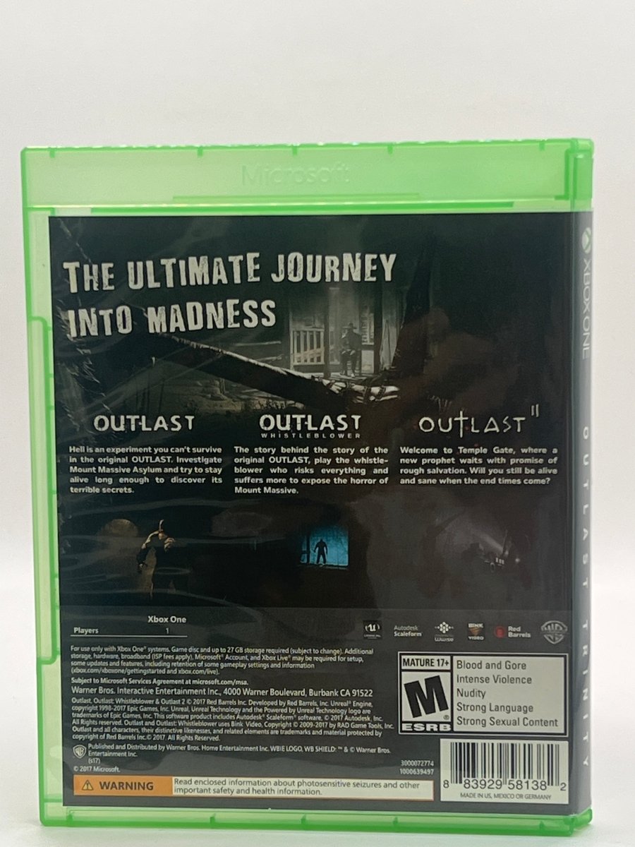 Outlast Trinity CL01 (CIB) Xbox One