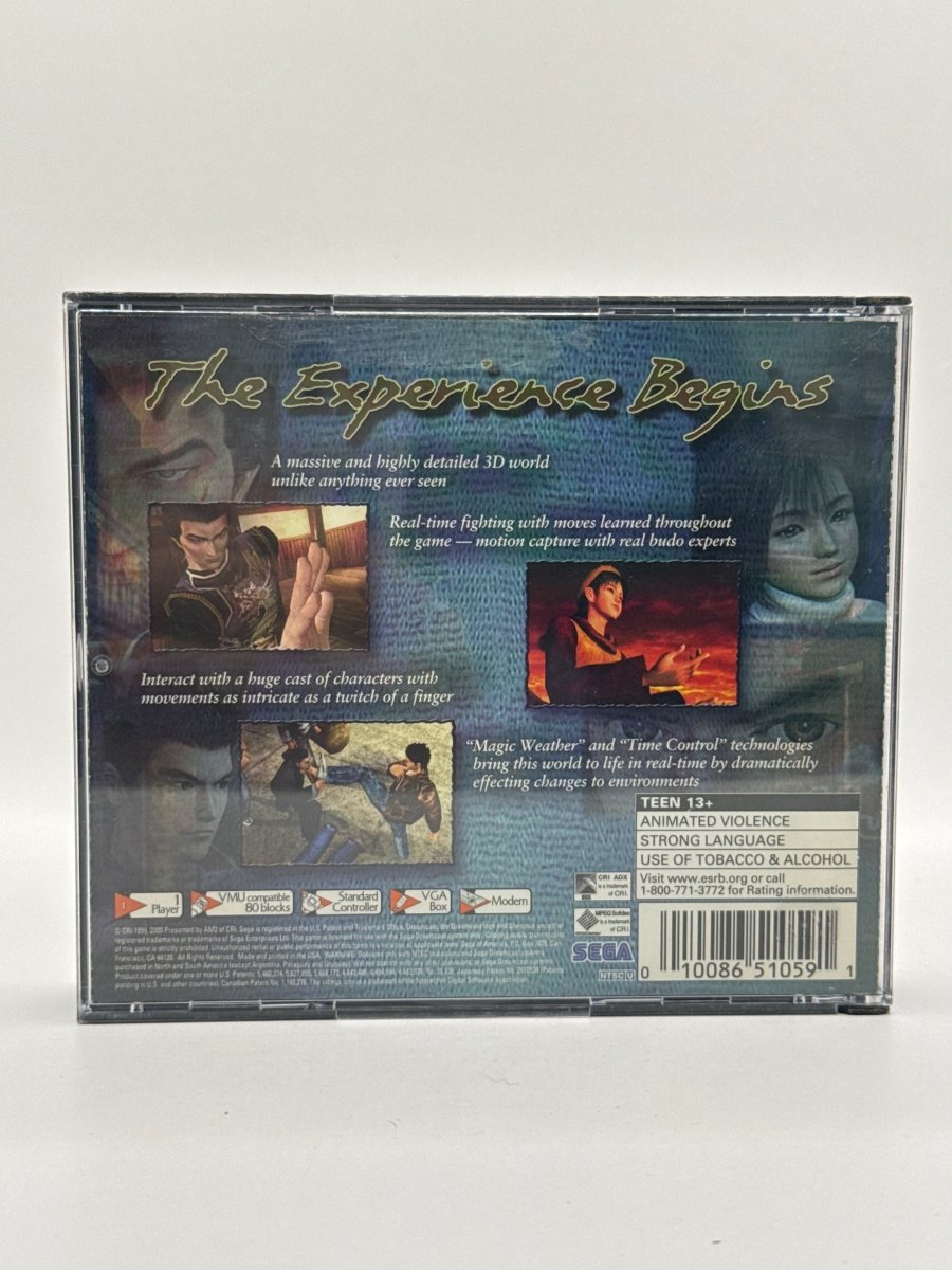 Shenmue CL01 (Missing Manual) Sega Dreamcast