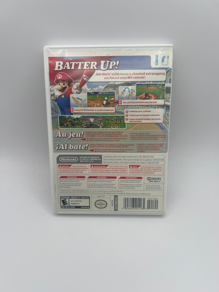 Mario Super Sluggers CL01 (CIB) Nintendo Wii