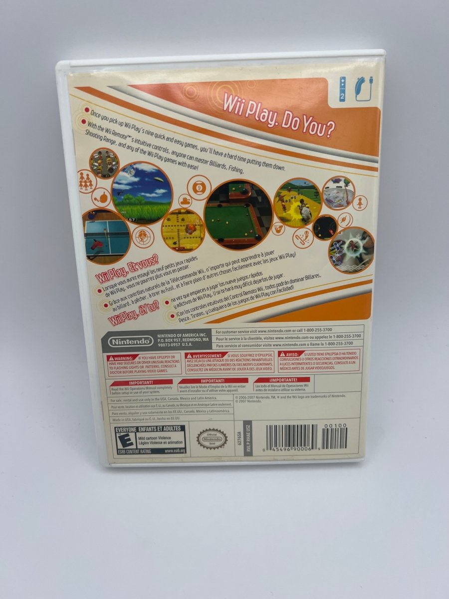 Wii Play CL01 (Missing Manual) Nintendo Wii