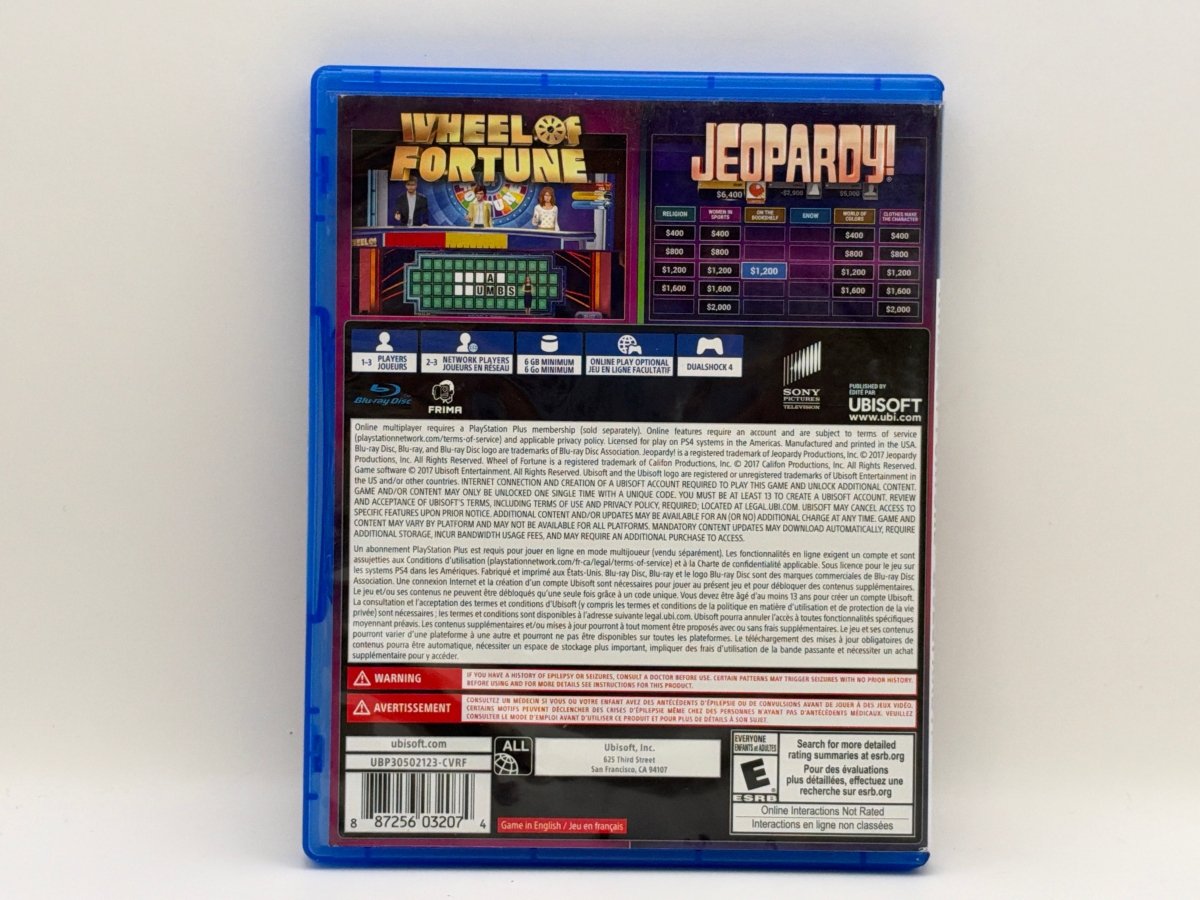 America’s Greatest Game Shows: Wheel of Fortune & Jeopardy CL01 (CIB) PlayStation 4