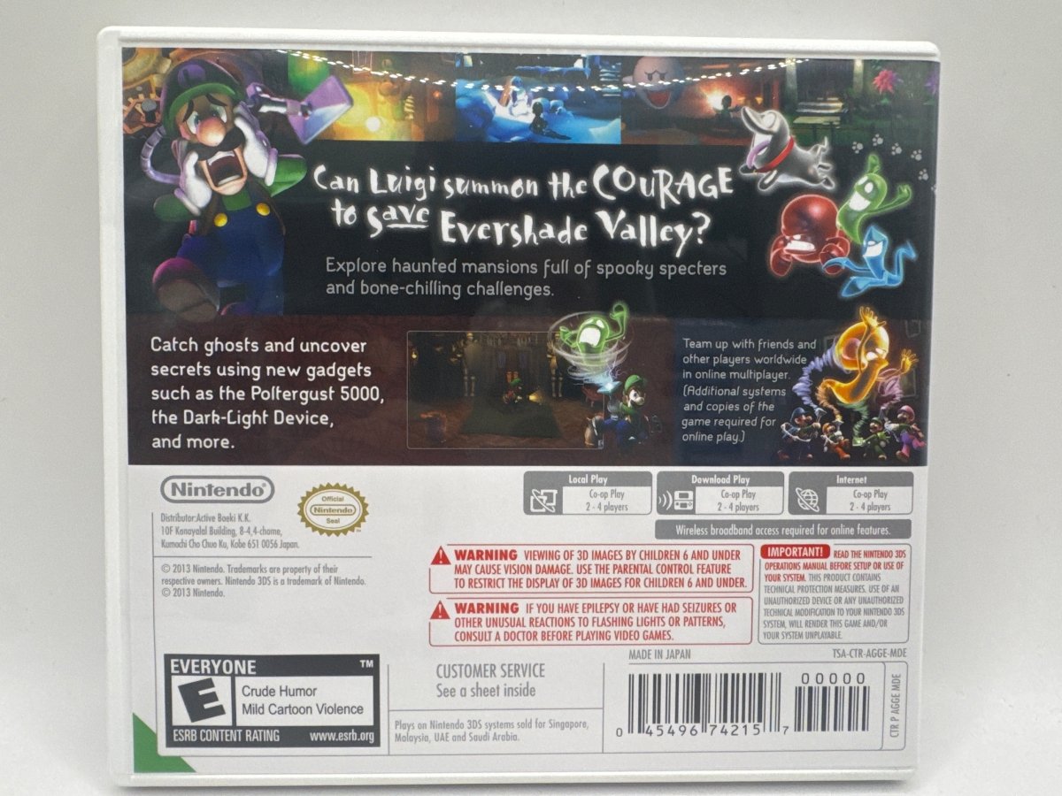 Luigi's Mansion: Dark Moon CL02 (CIB) Nintendo 3DS