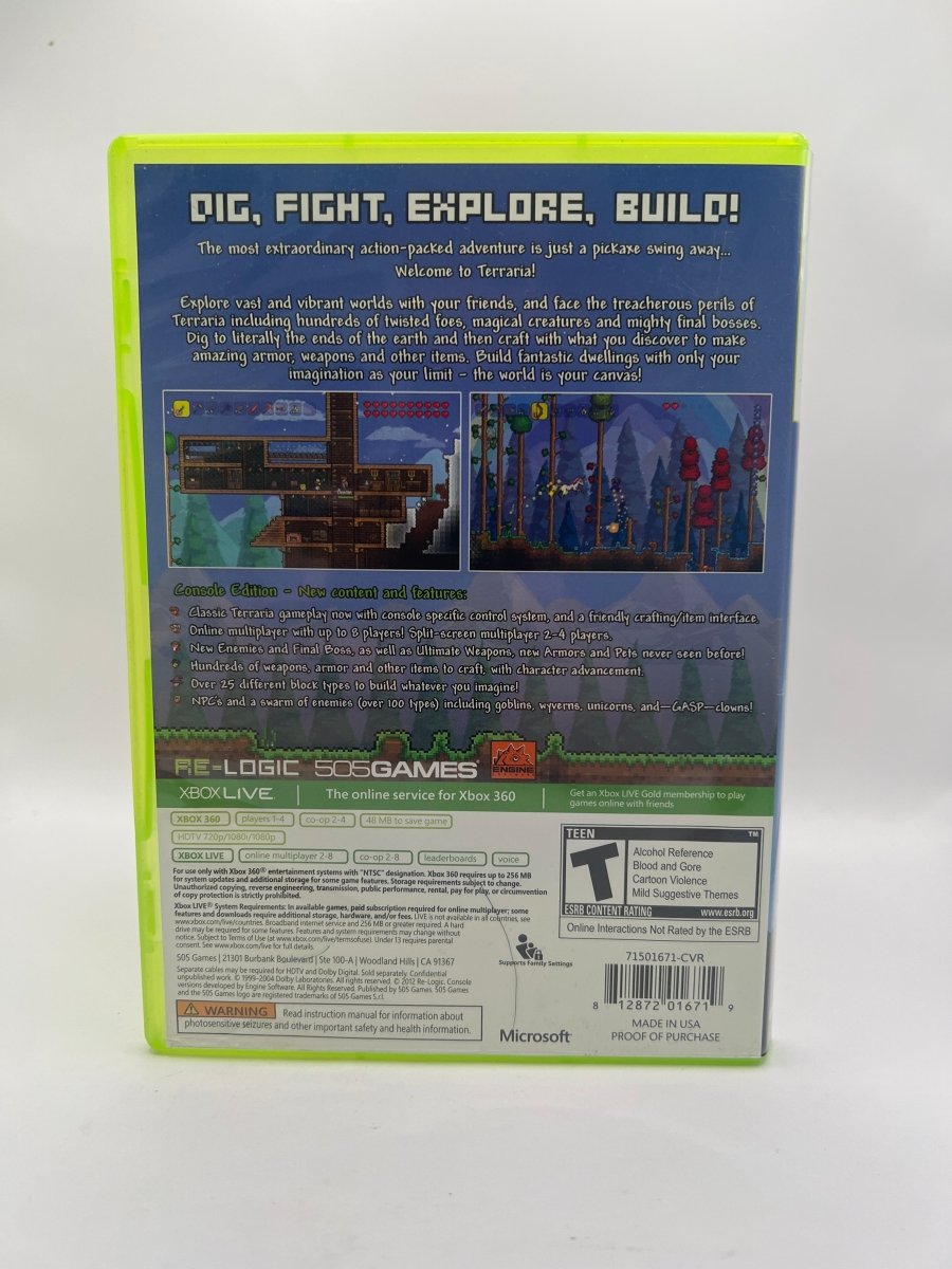 Terraria CL01 (Missing Manual) Xbox 360