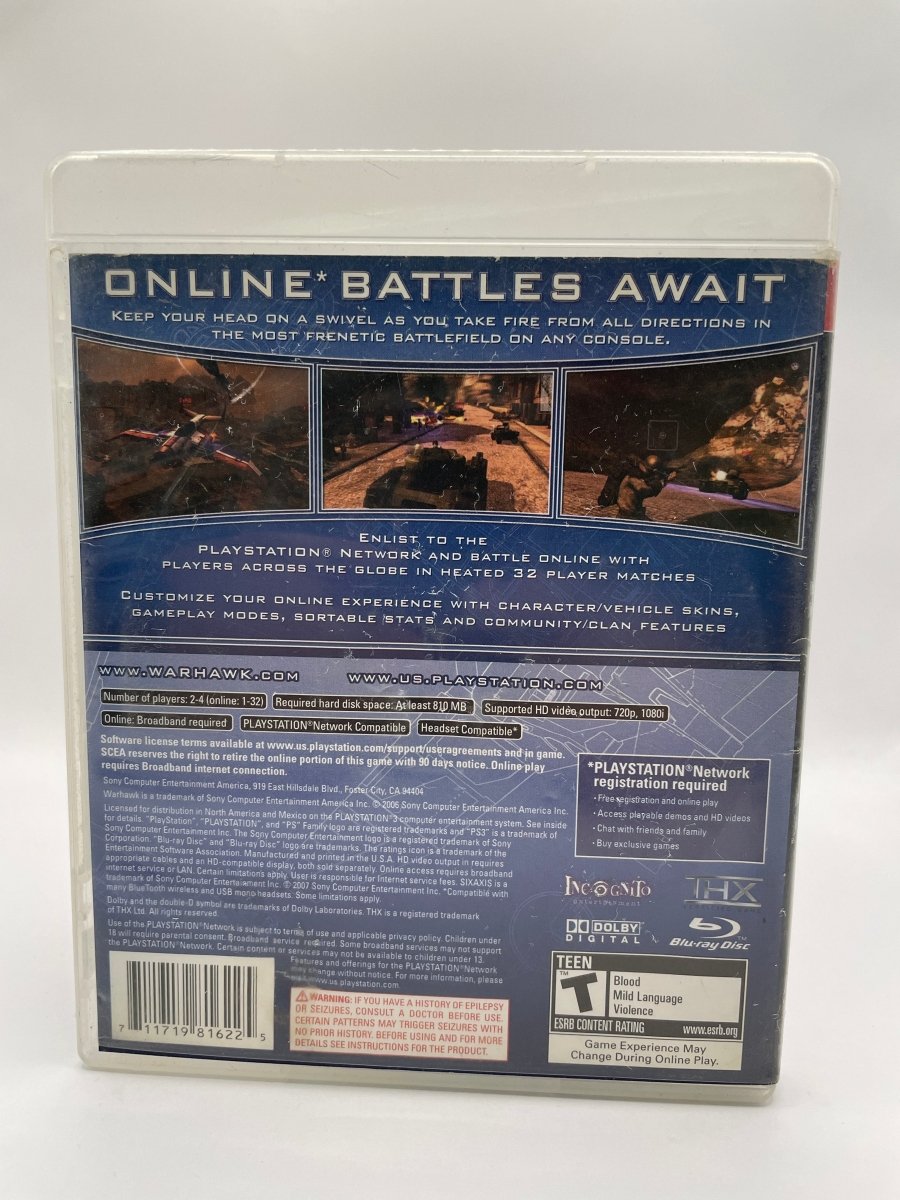 Warhawk CL01 (Missing Manual) Playstation 3