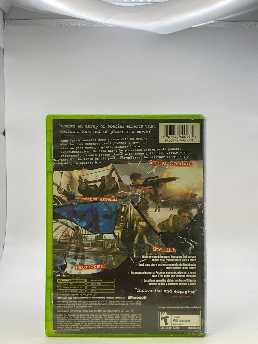 Second Sight CL01 (CIB) Original Xbox