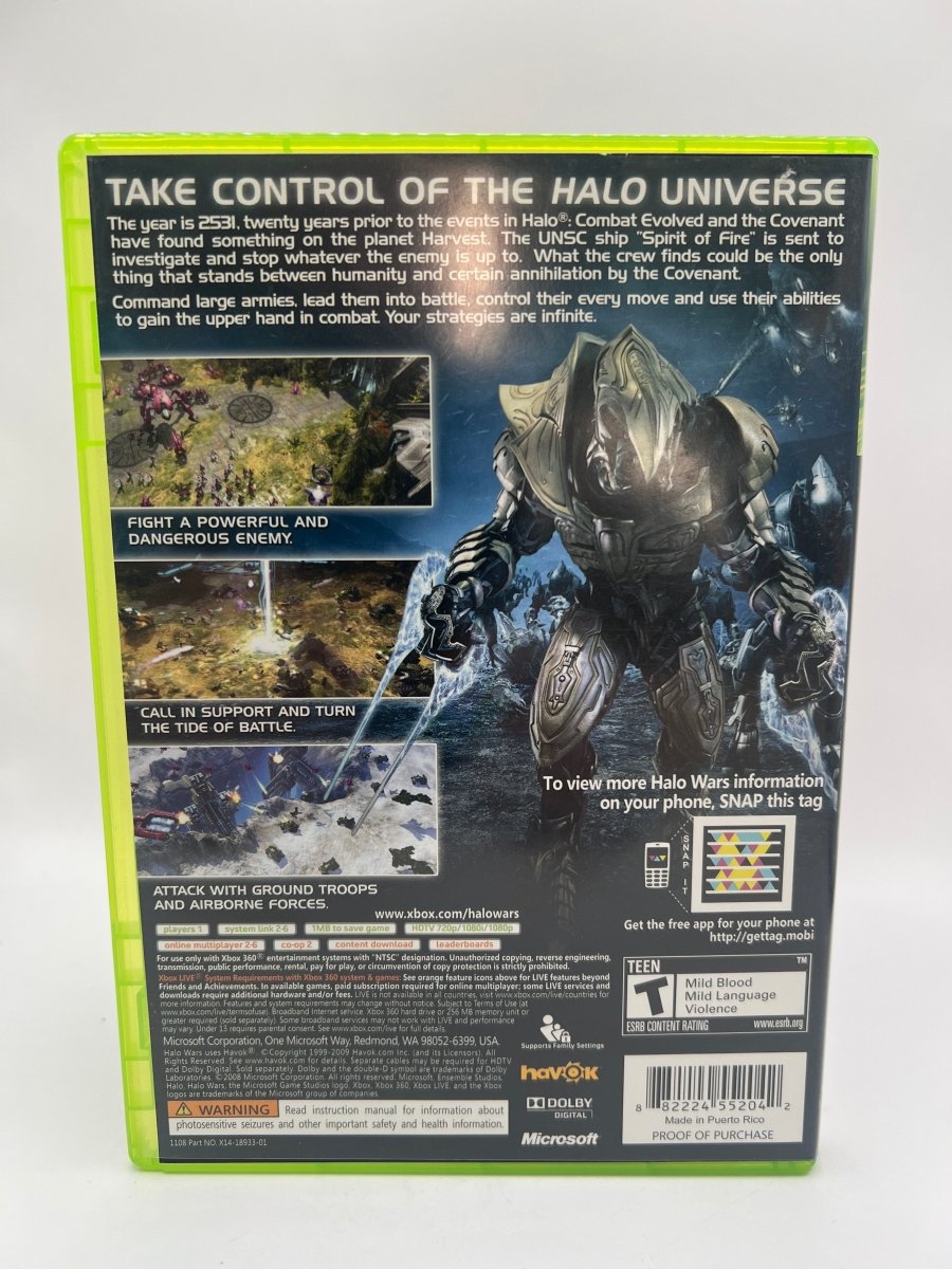 Halo Wars CL01 (CIB) Xbox 360
