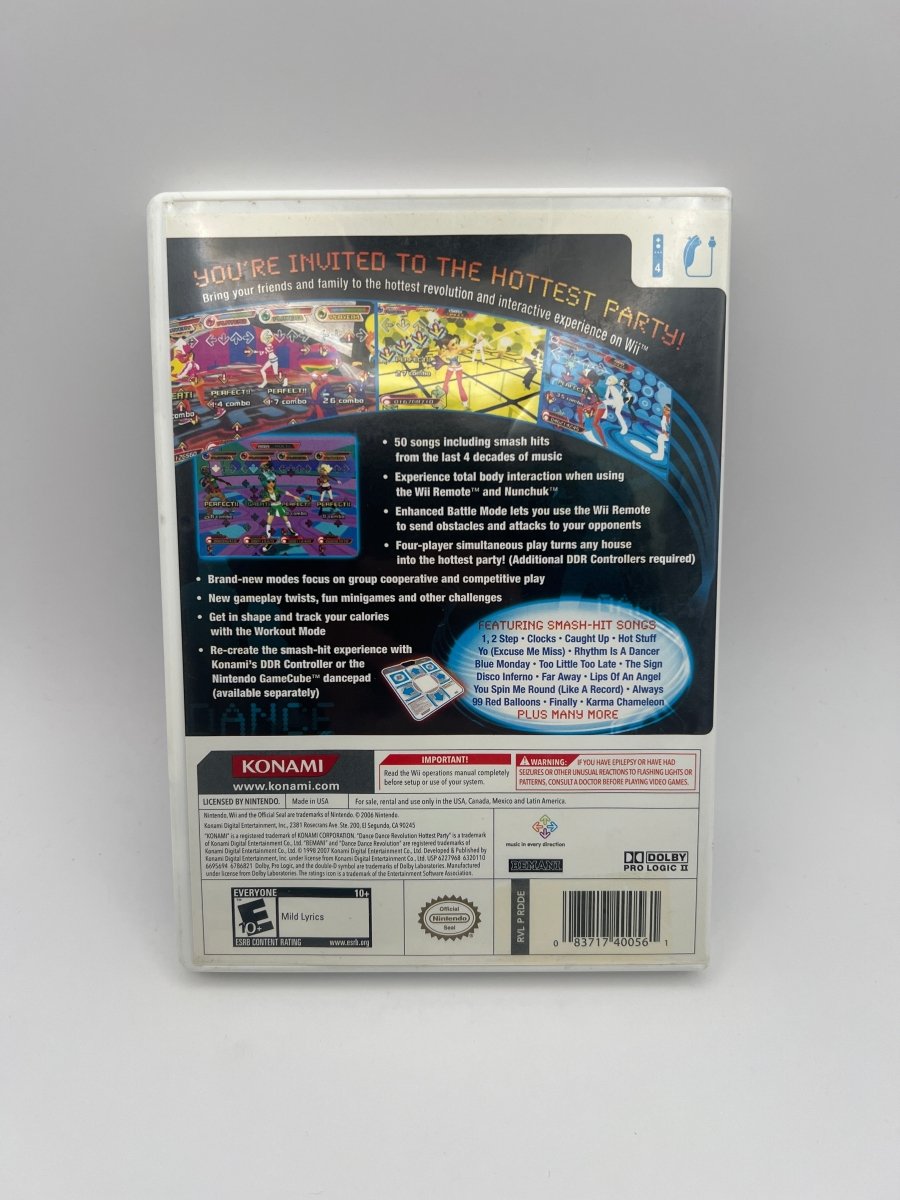 Dance Dance Revolution Hottest Party CL02 (CIB) Nintendo Wii