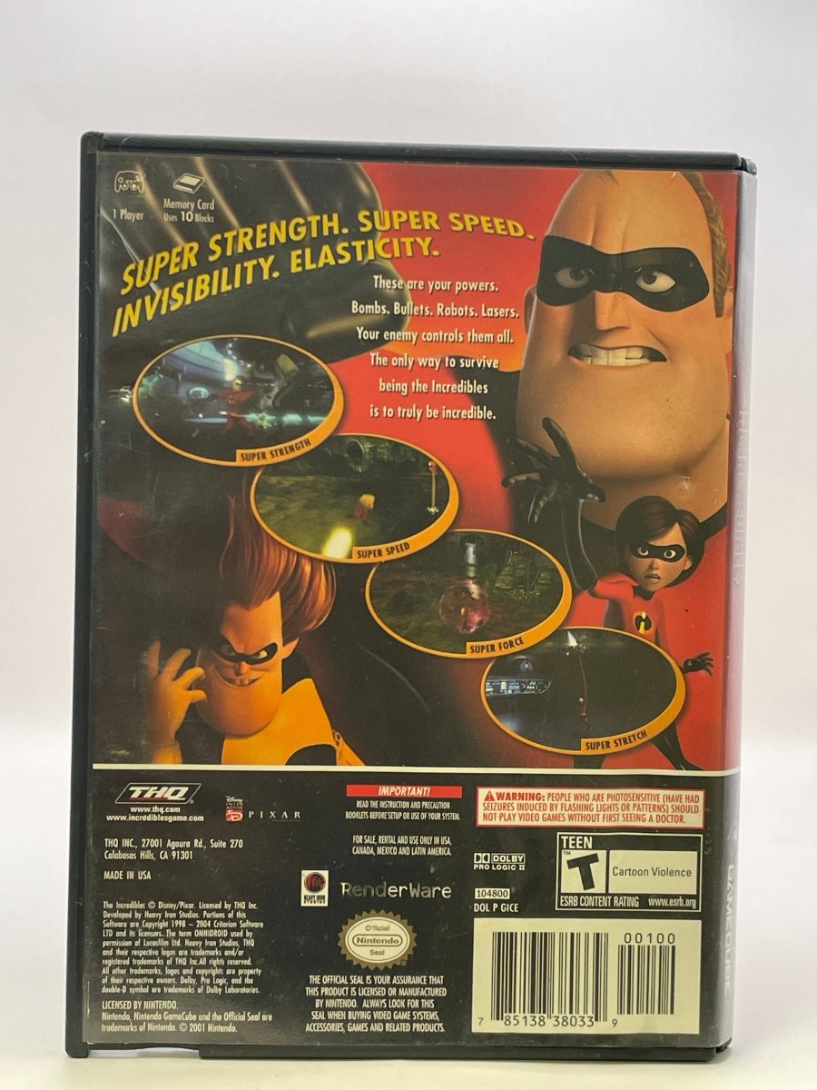 The Incredibles CL01 (Missing Manual) Gamecube