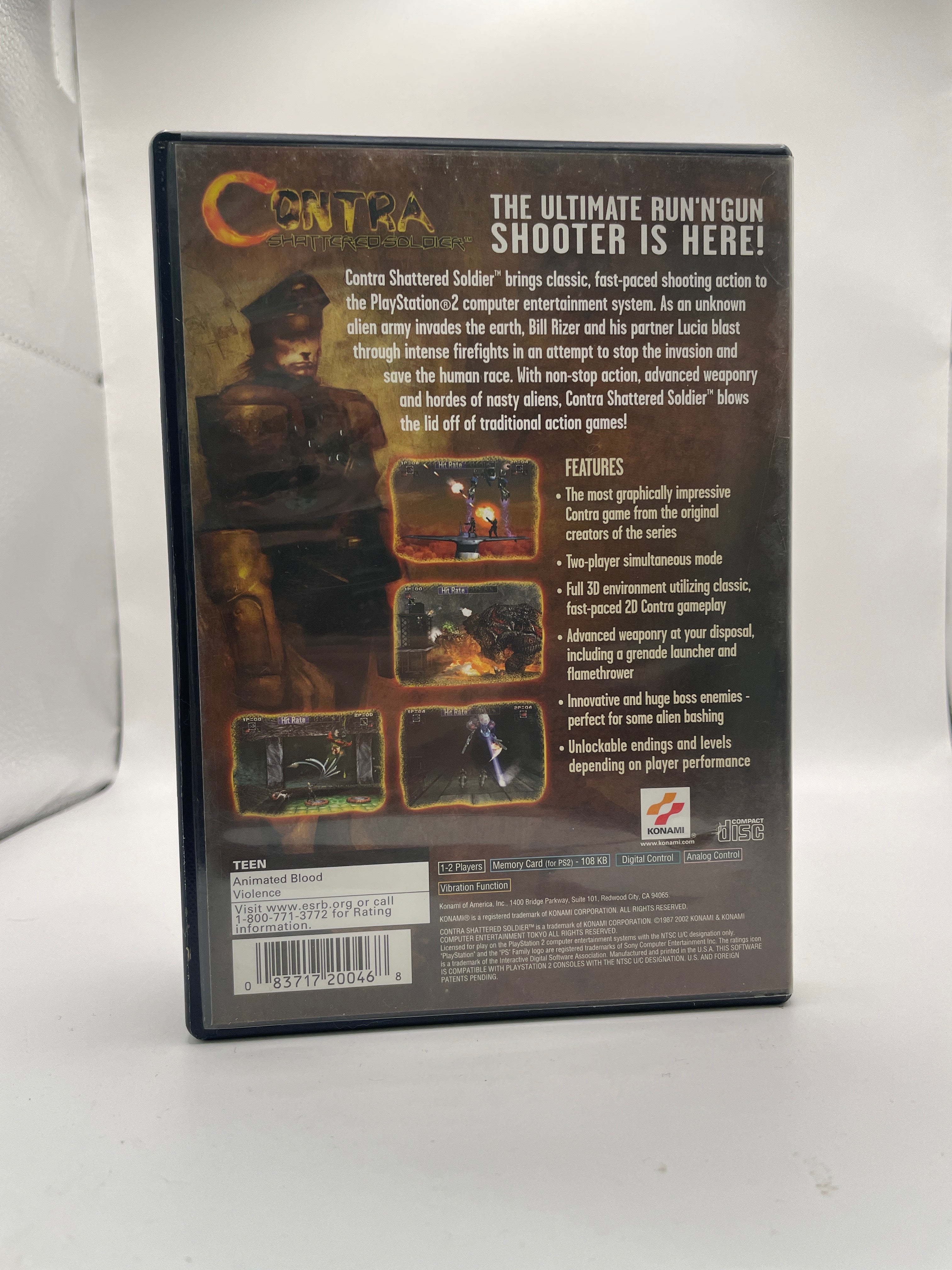 Contra Shattered Soldier CL01 (CIB) PlayStation 2
