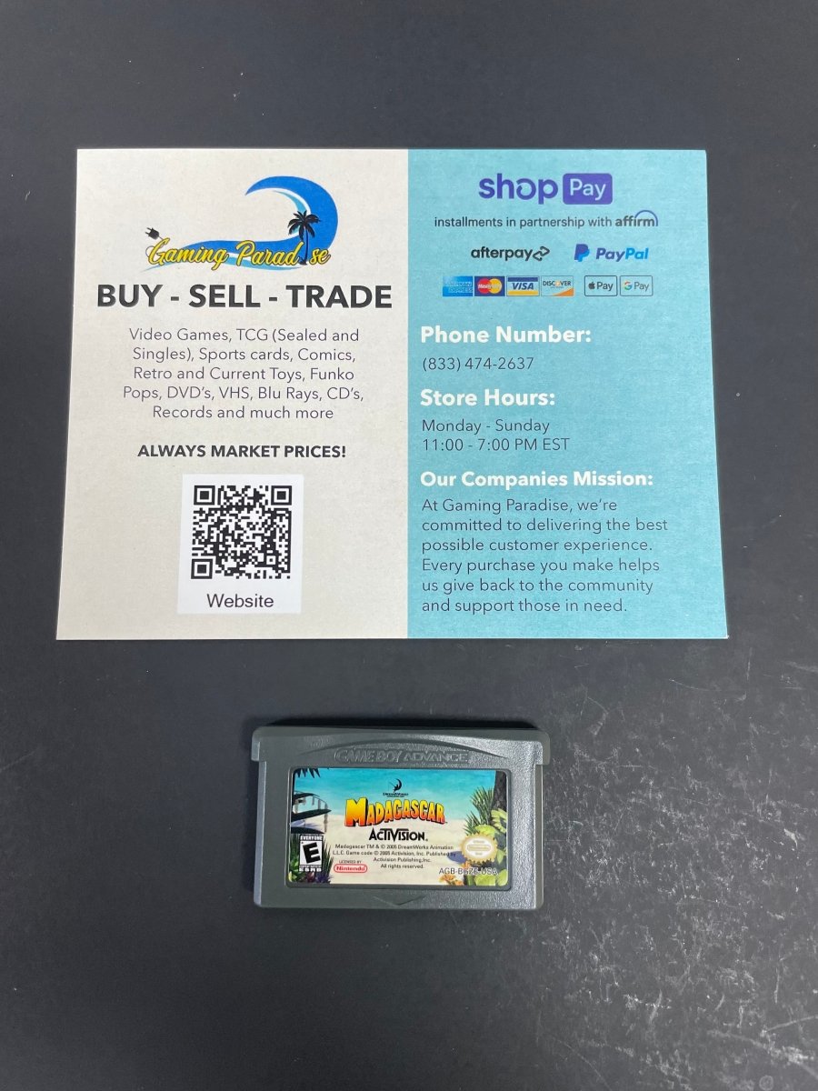 Madagascar GameBoy Advance CL 03