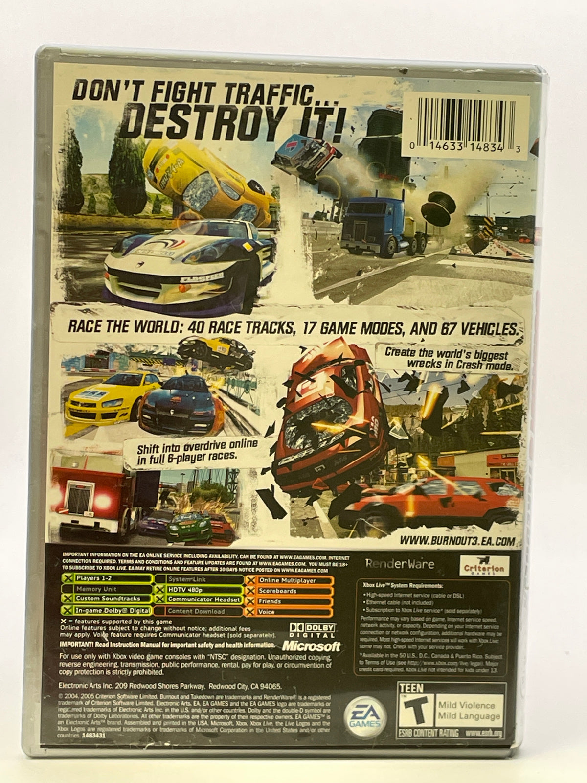 Burnout 3 Takedown [Platinum Hits] CL02 (CIB) Original Xbox