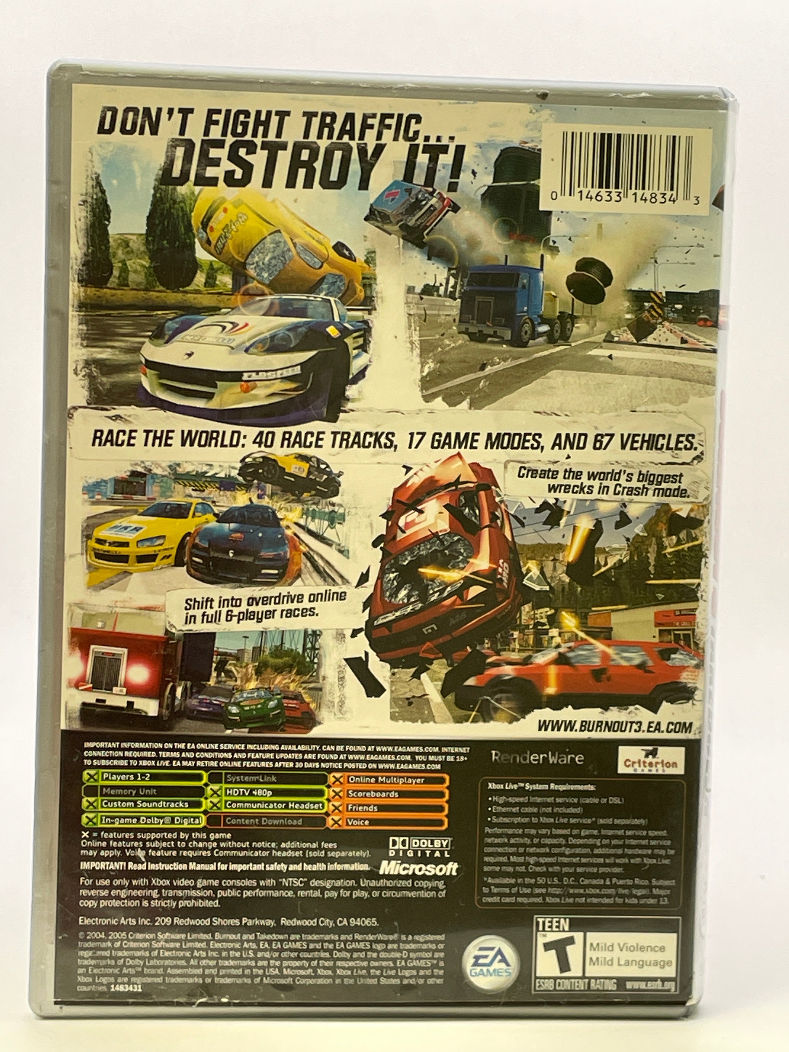 Burnout 3 Takedown [Platinum Hits] CL02 (CIB) Original Xbox