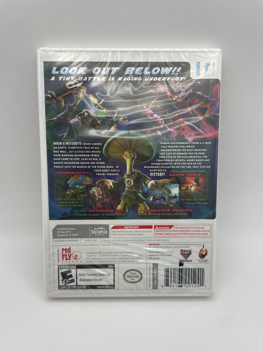 Mushroom Men The Spore Wars CL01 (New) Nintendo Wii