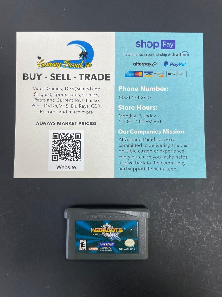 Medabots AX: Rokusho GameBoy Advance CL 01