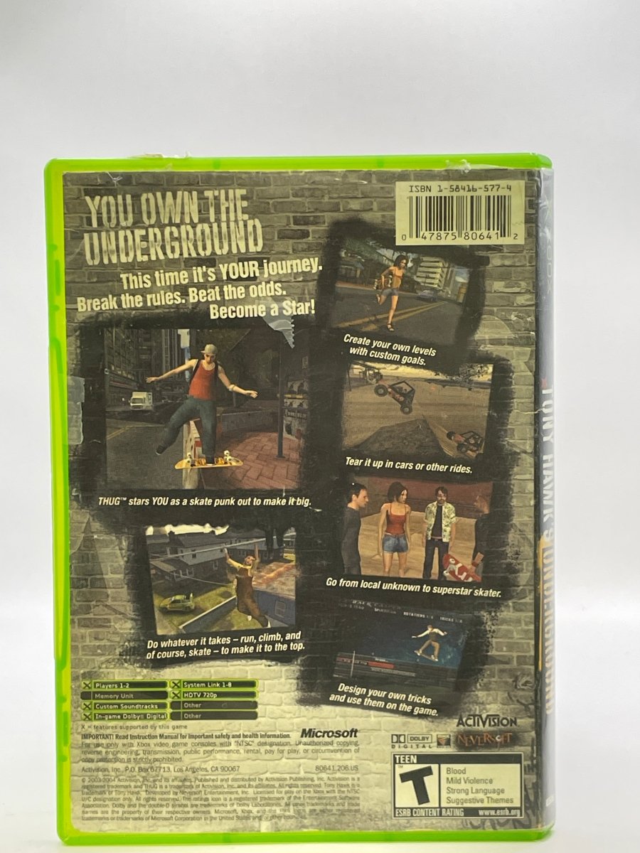 Tony Hawk Underground CL01 (Missing Manual) Original Xbox