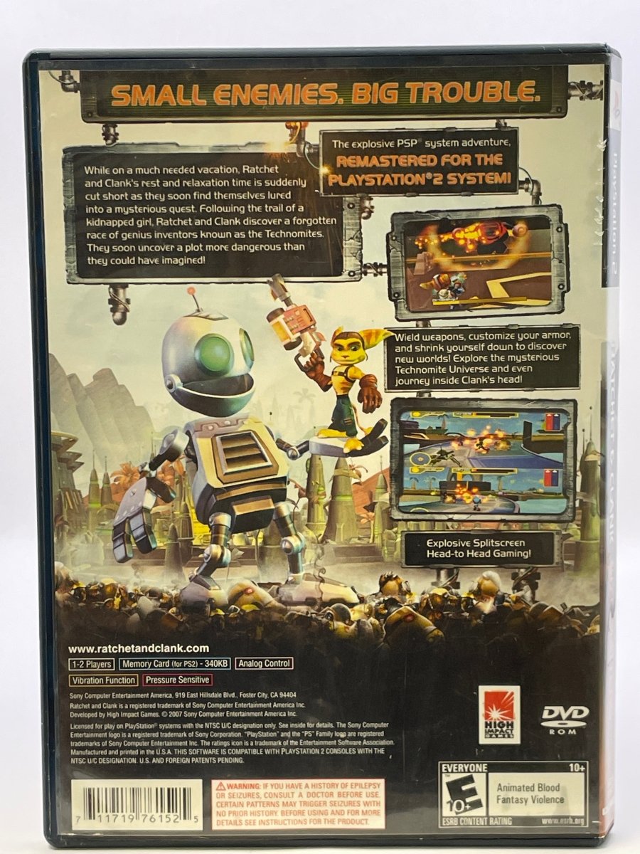 Ratchet & Clank Size Matters CL01 (Missing Manual) PlayStation 2