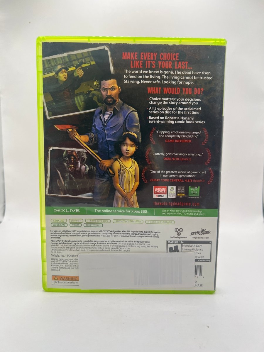 The Walking Dead: A Telltale Games Series CL01 (CIB) Xbox 360