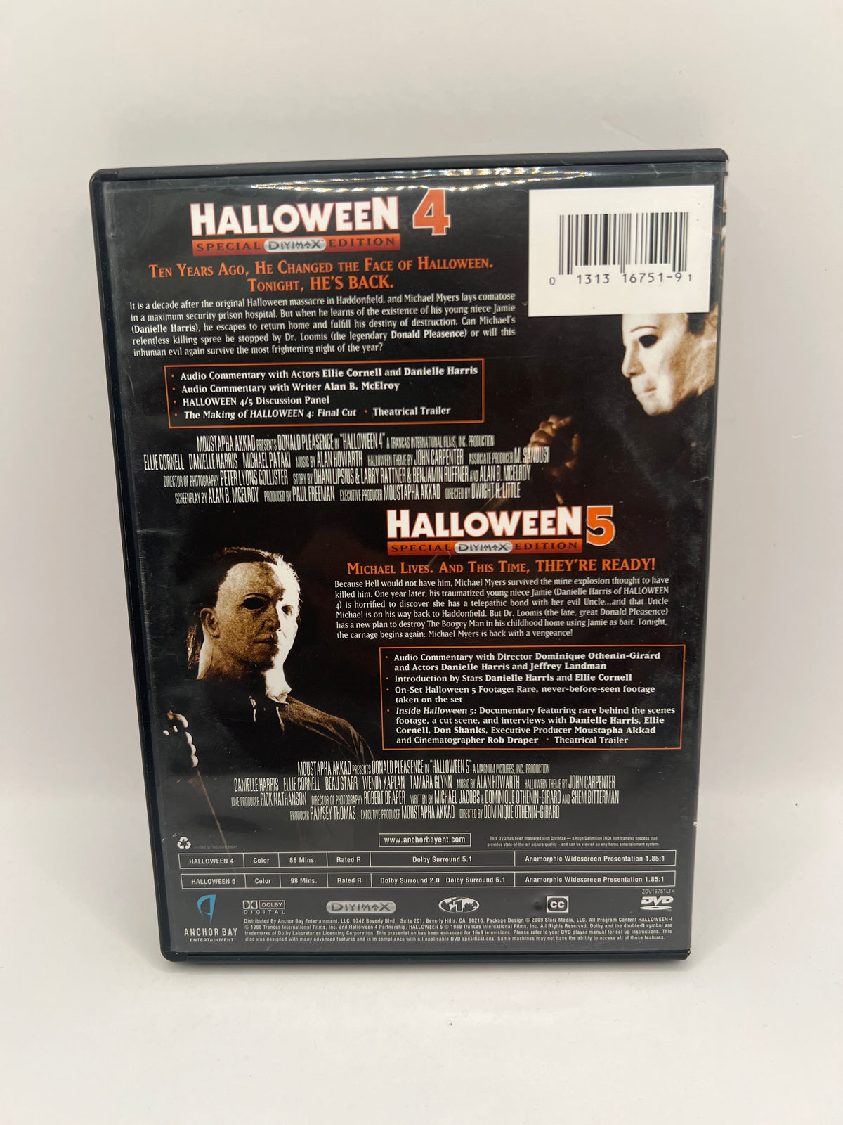 Halloween 4 / Halloween 5 (2009) Used DVD