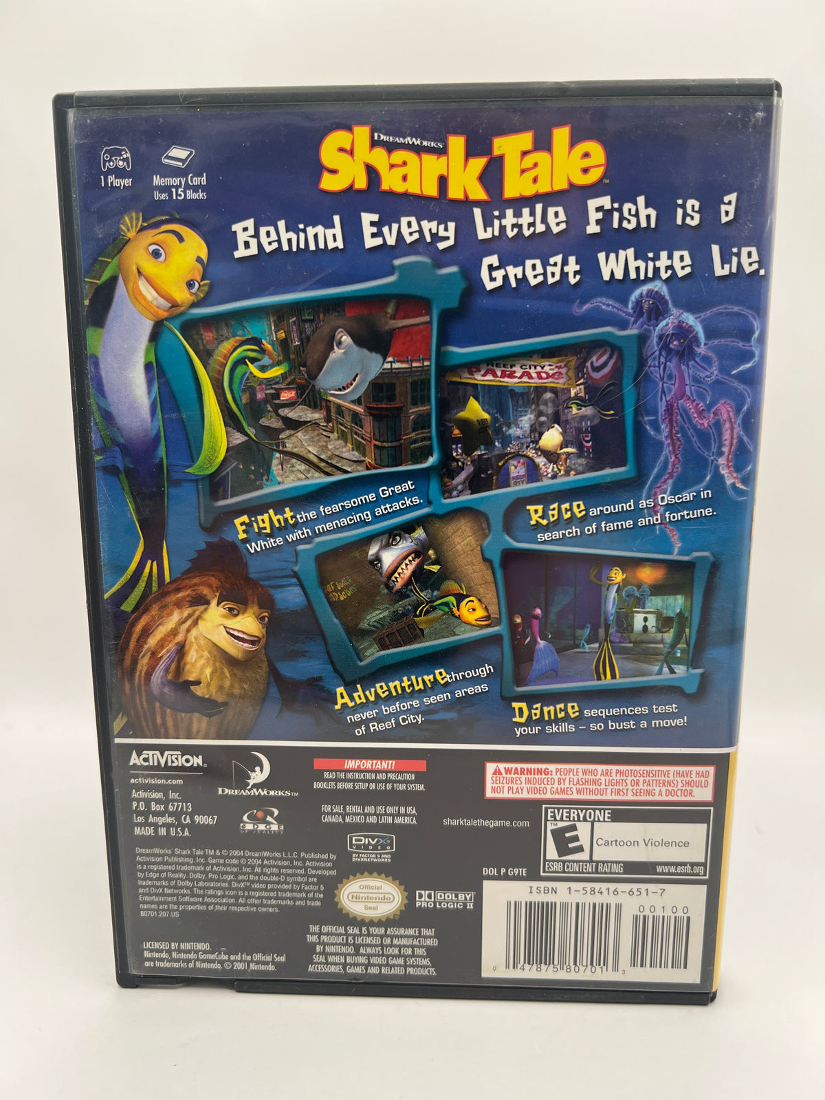 Shark Tale [Player's Choice] CL01 (Missing Manual) Gamecube