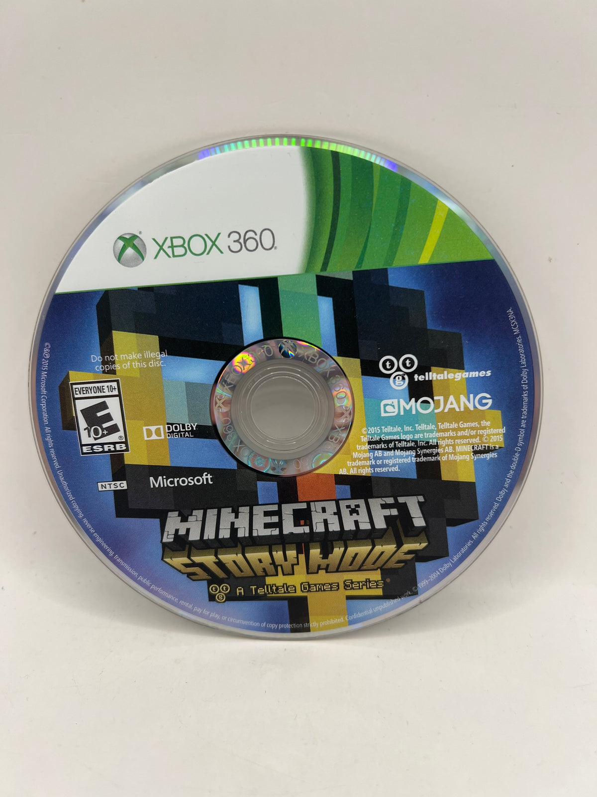 Minecraft: Story Mode Season Pass CL01 (Disc Only) Xbox 360