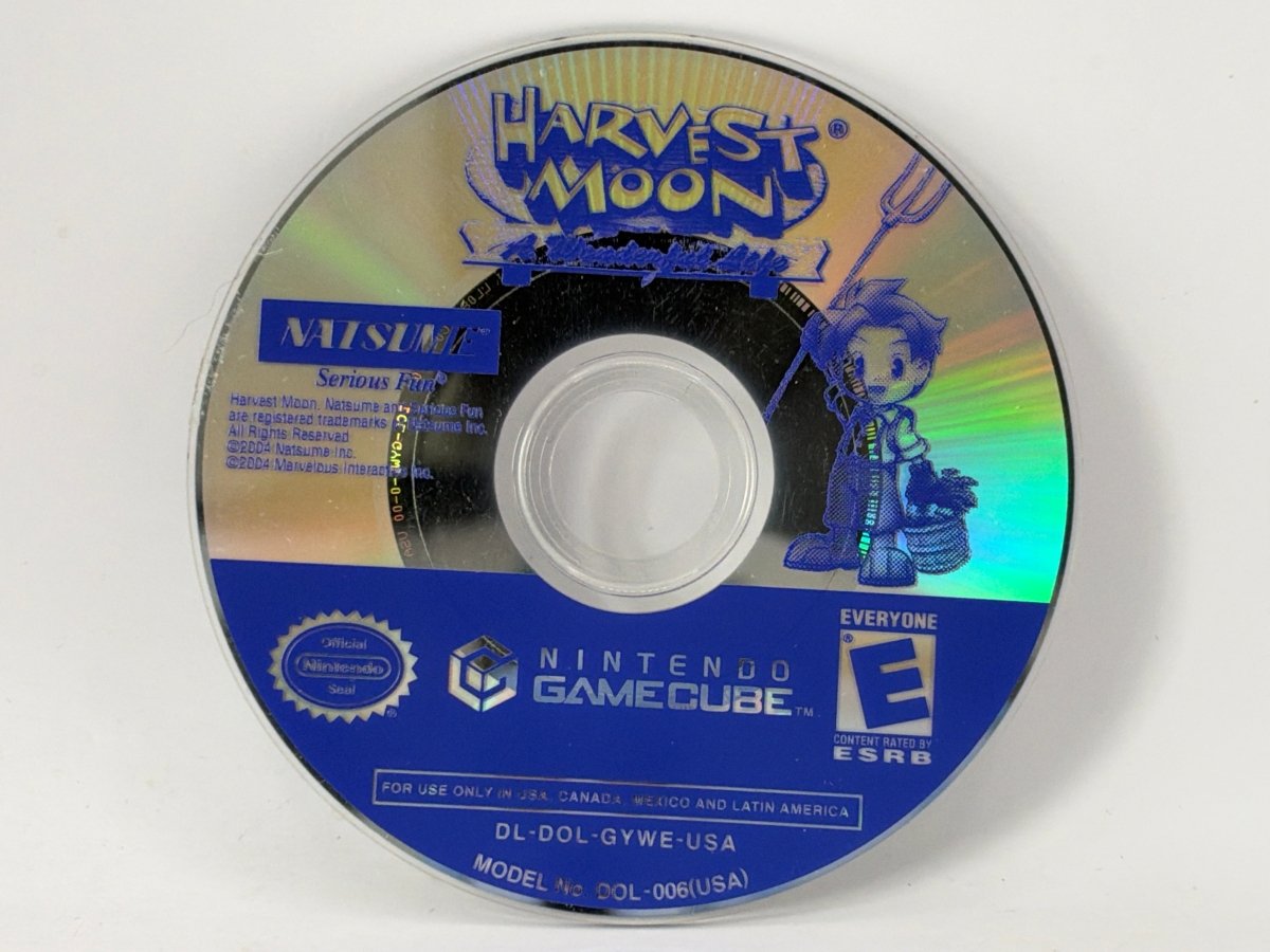 Harvest Moon A Wonderful Life CL01 (Disc Only) Gamecube