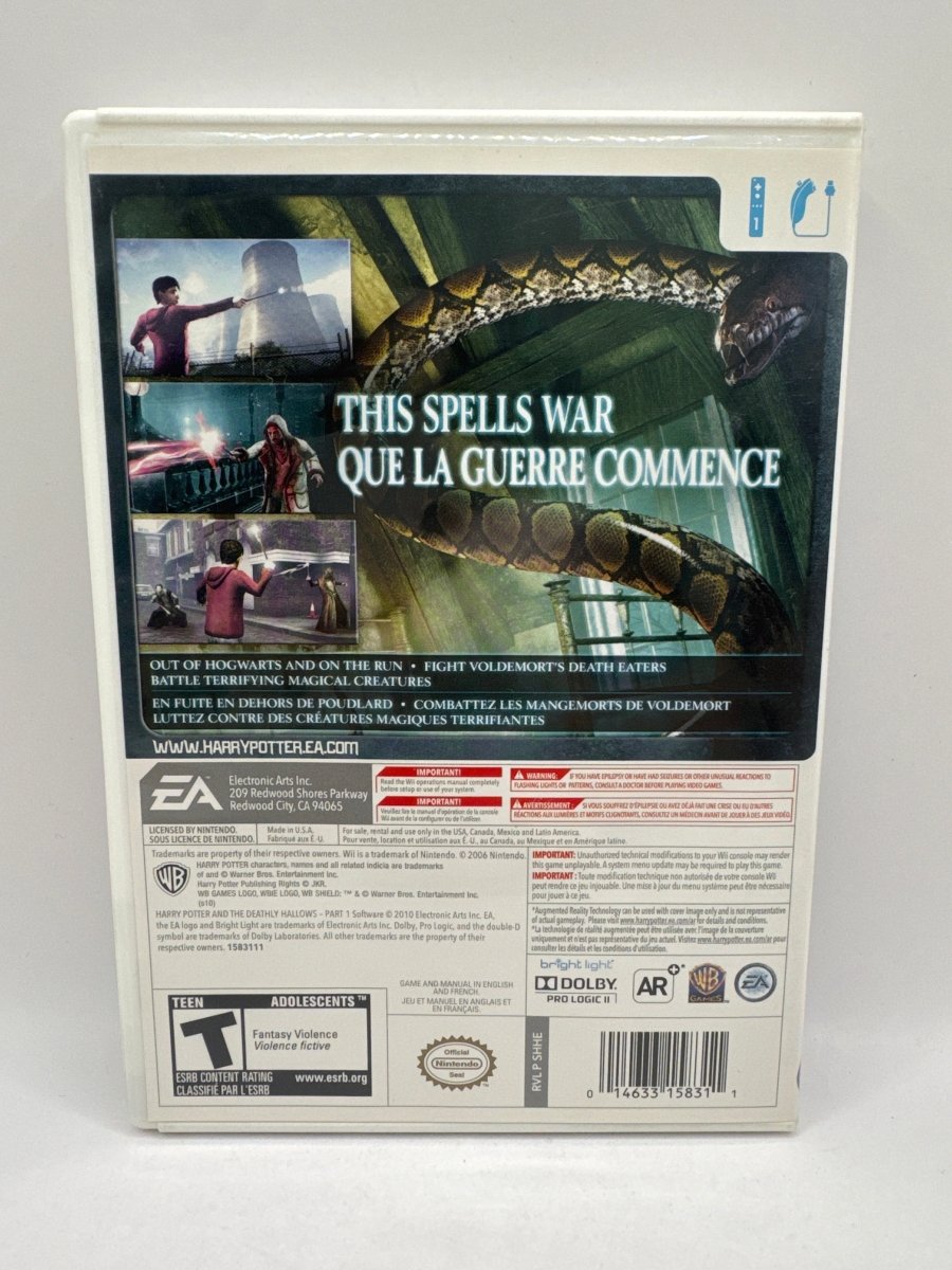 Harry Potter and the Deathly Hallows: Part 1 CL01 (CIB) Nintendo Wii