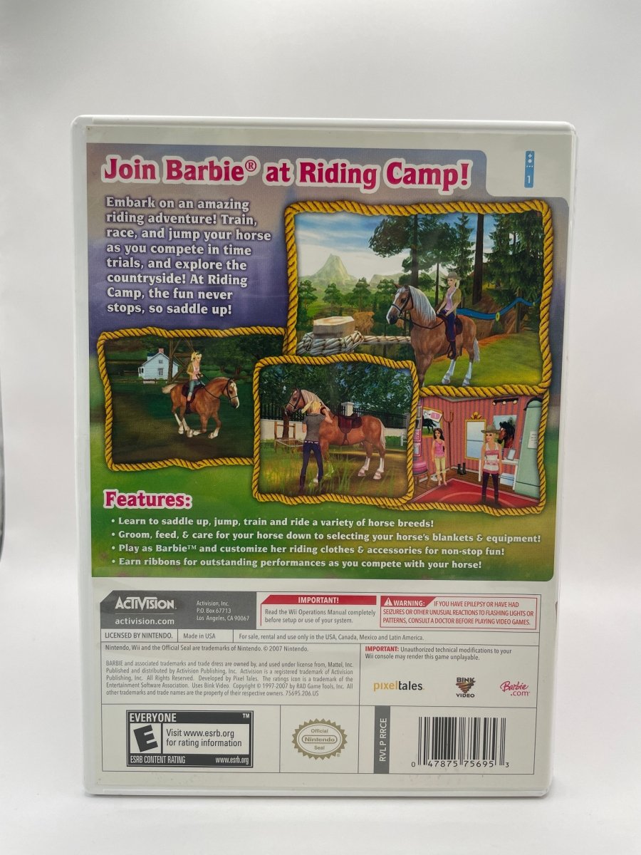 Barbie Horse Adventures: Riding Camp CL01 (CIB) Nintendo Wii