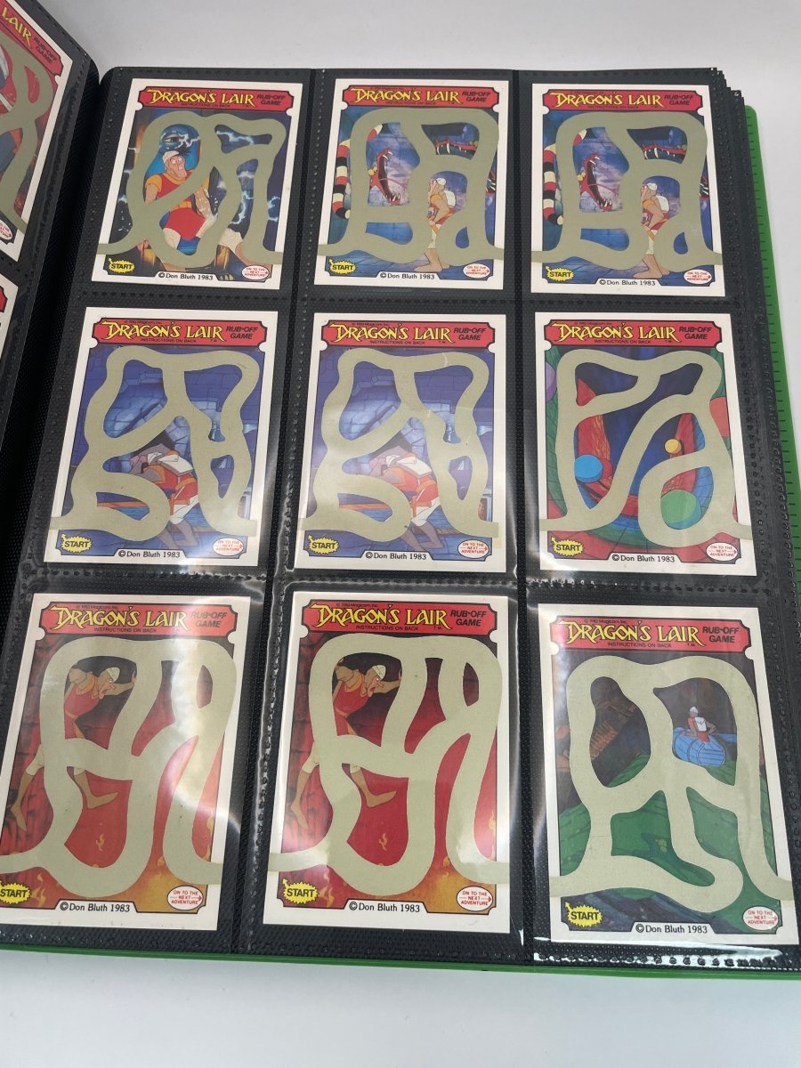 Fleer 1983 & 2024 Cardsmith Dragon's Lair Scratch Off Cards & Stickers Lot