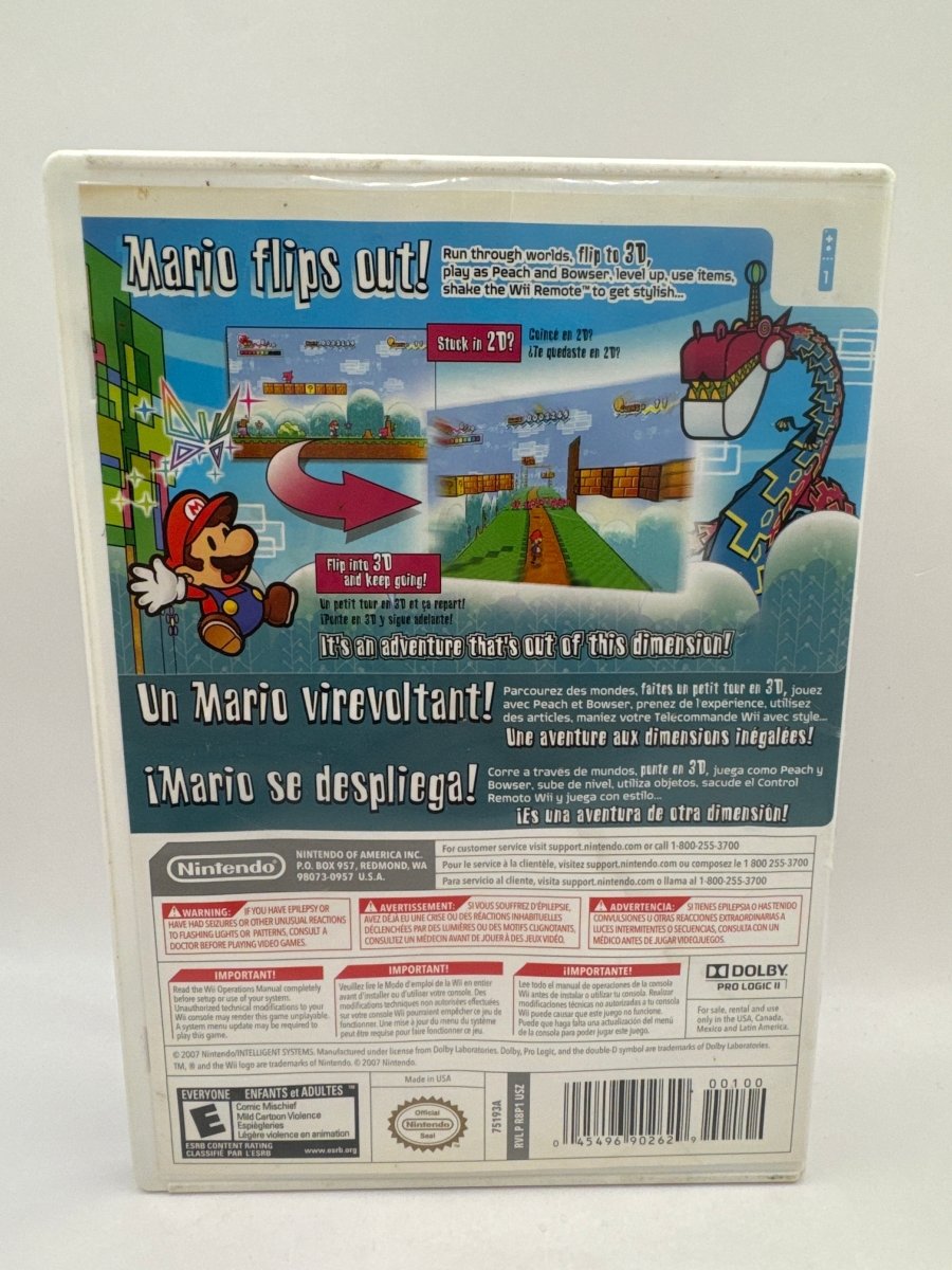 Super Paper Mario [Nintendo Selects] CL01 (Missing Manual) Nintendo Wii