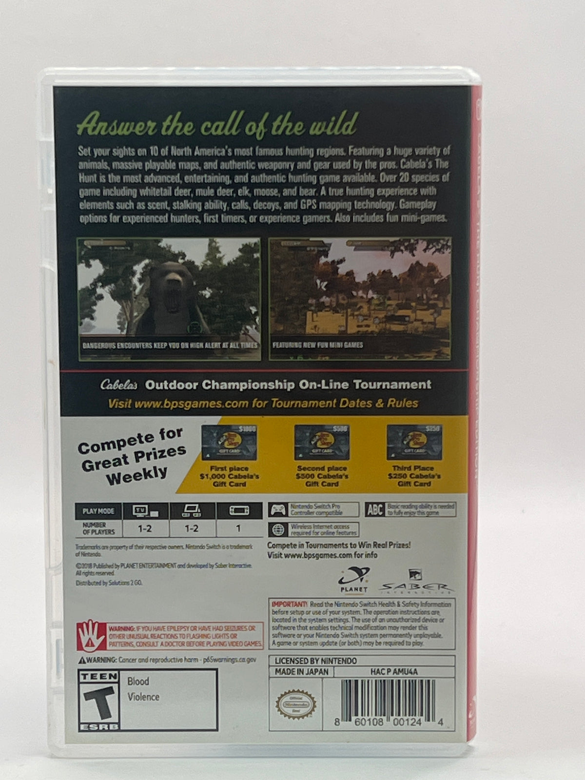 Cabela’s The Hunt: Championship Edition CL01 (CIB) Nintendo Switch