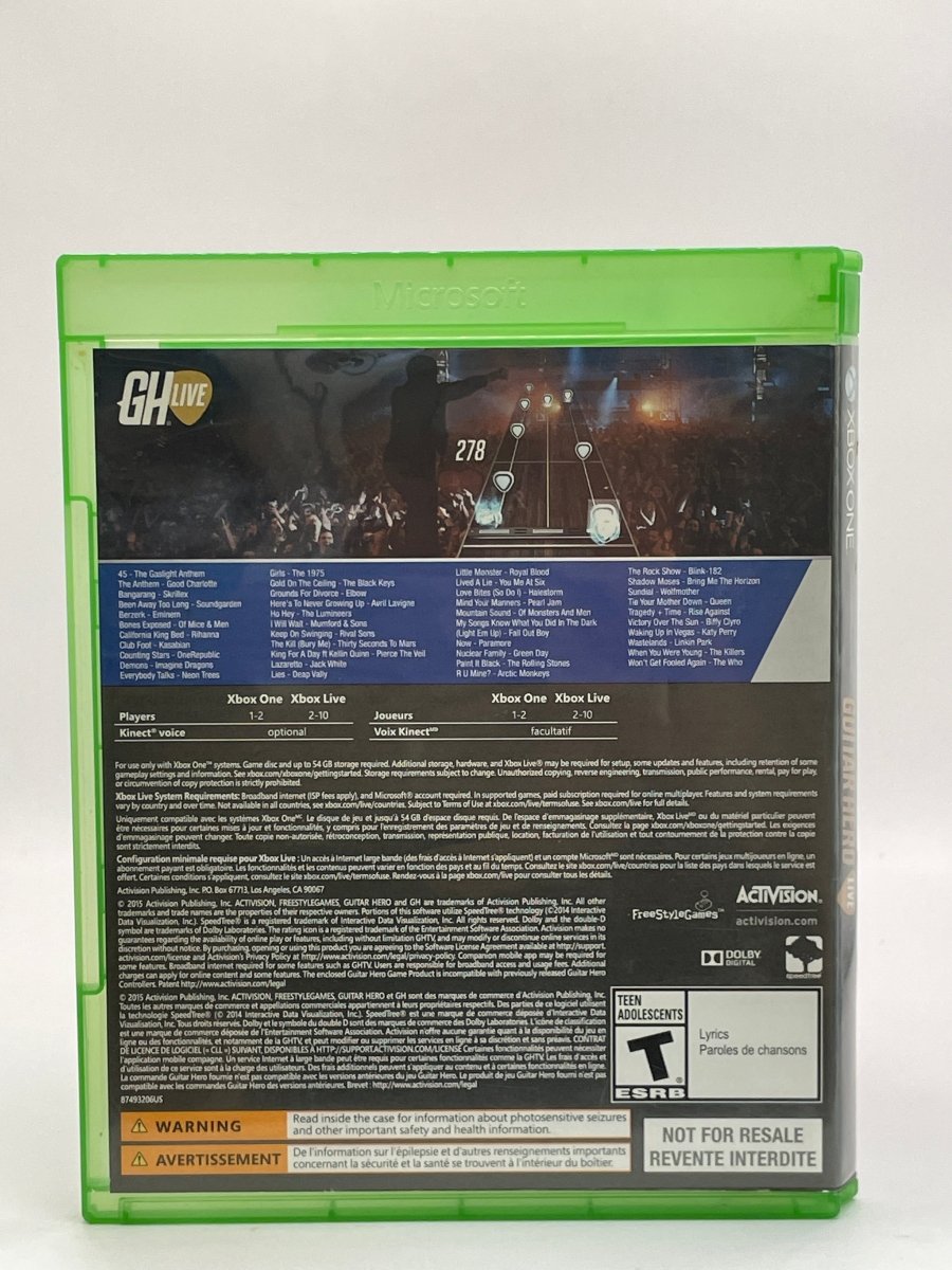 Guitar Hero Live CL01 (CIB) Xbox One