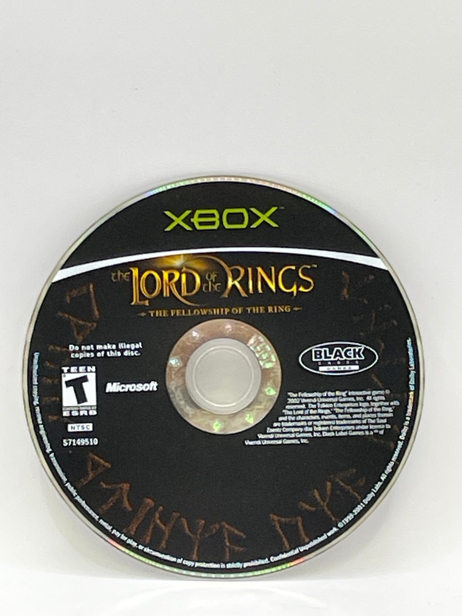 Lord of the Rings Fellowship of the Ring CL01 (Loose Disc) Original Xbox