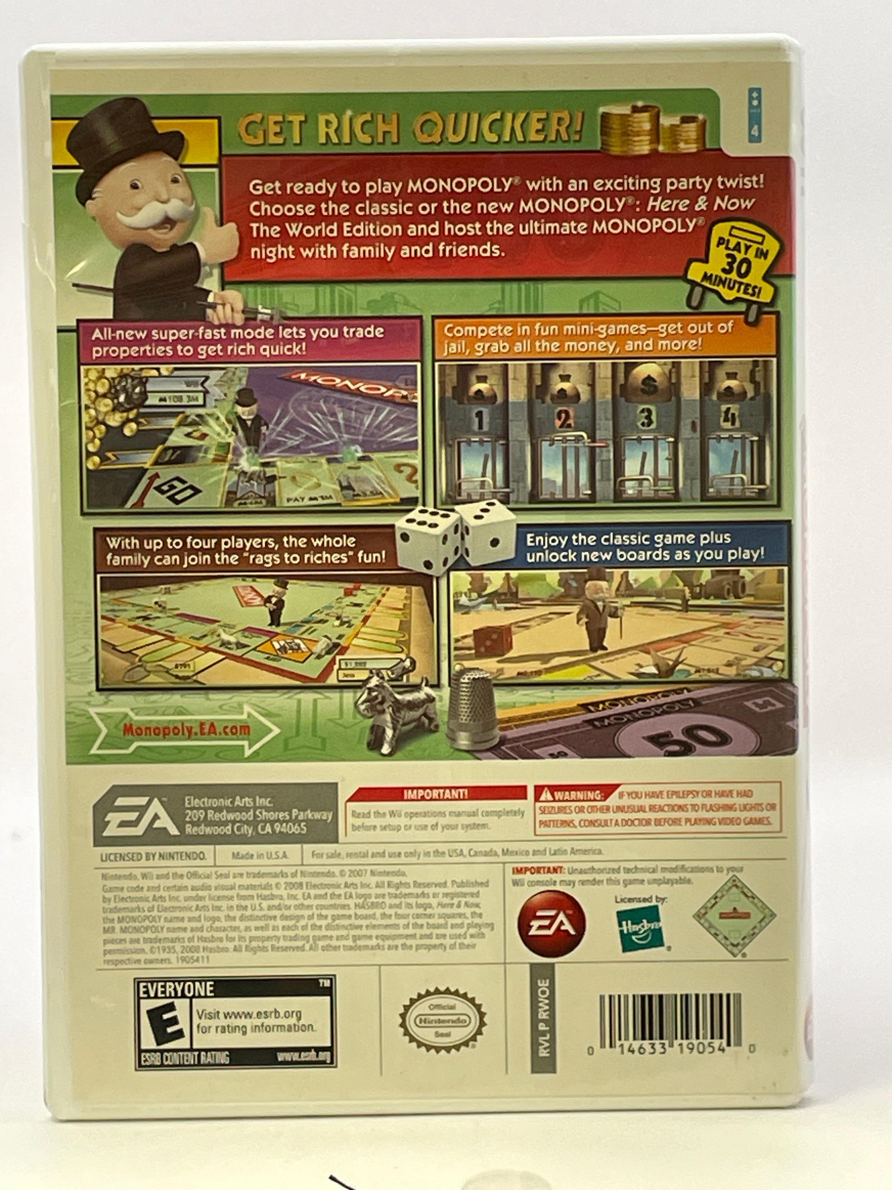 Monopoly CL01 (Disc Only) Nintendo Wii