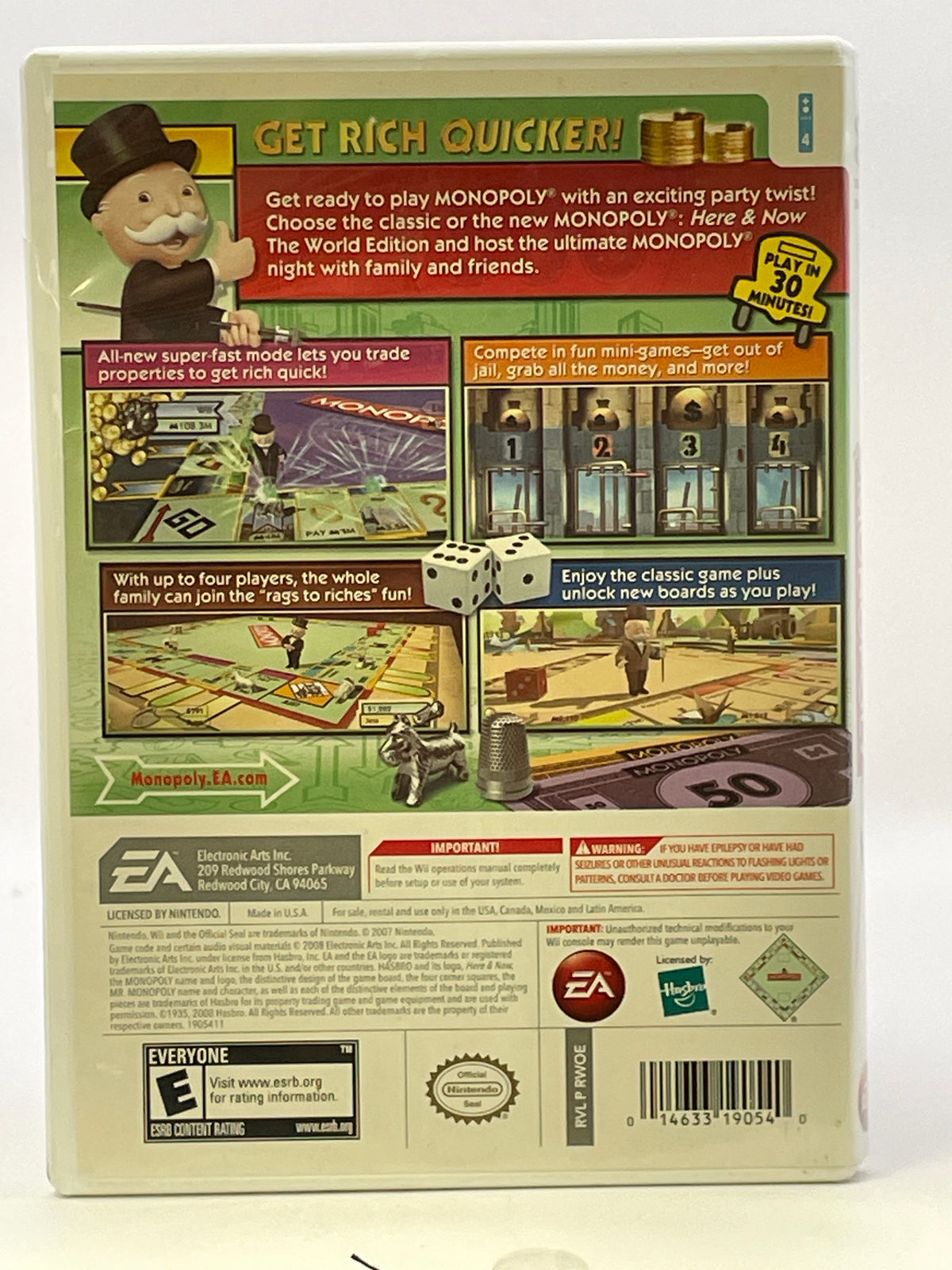 Monopoly CL01 (Disc Only) Nintendo Wii