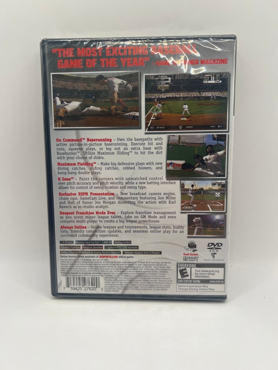 Major League Baseball 2K5 CL01 (NEW) PlayStation 2