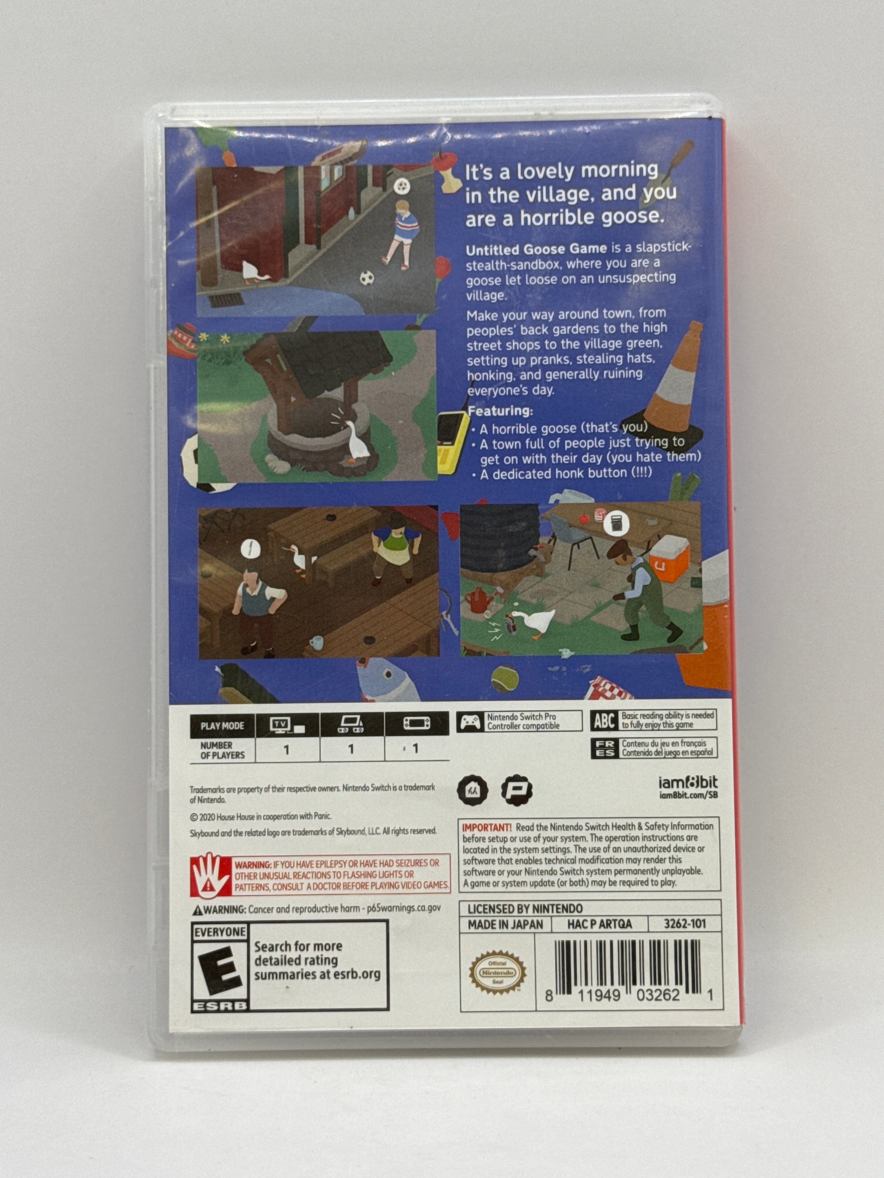 Untitled Goose Game CL01 (CIB) Nintendo Switch