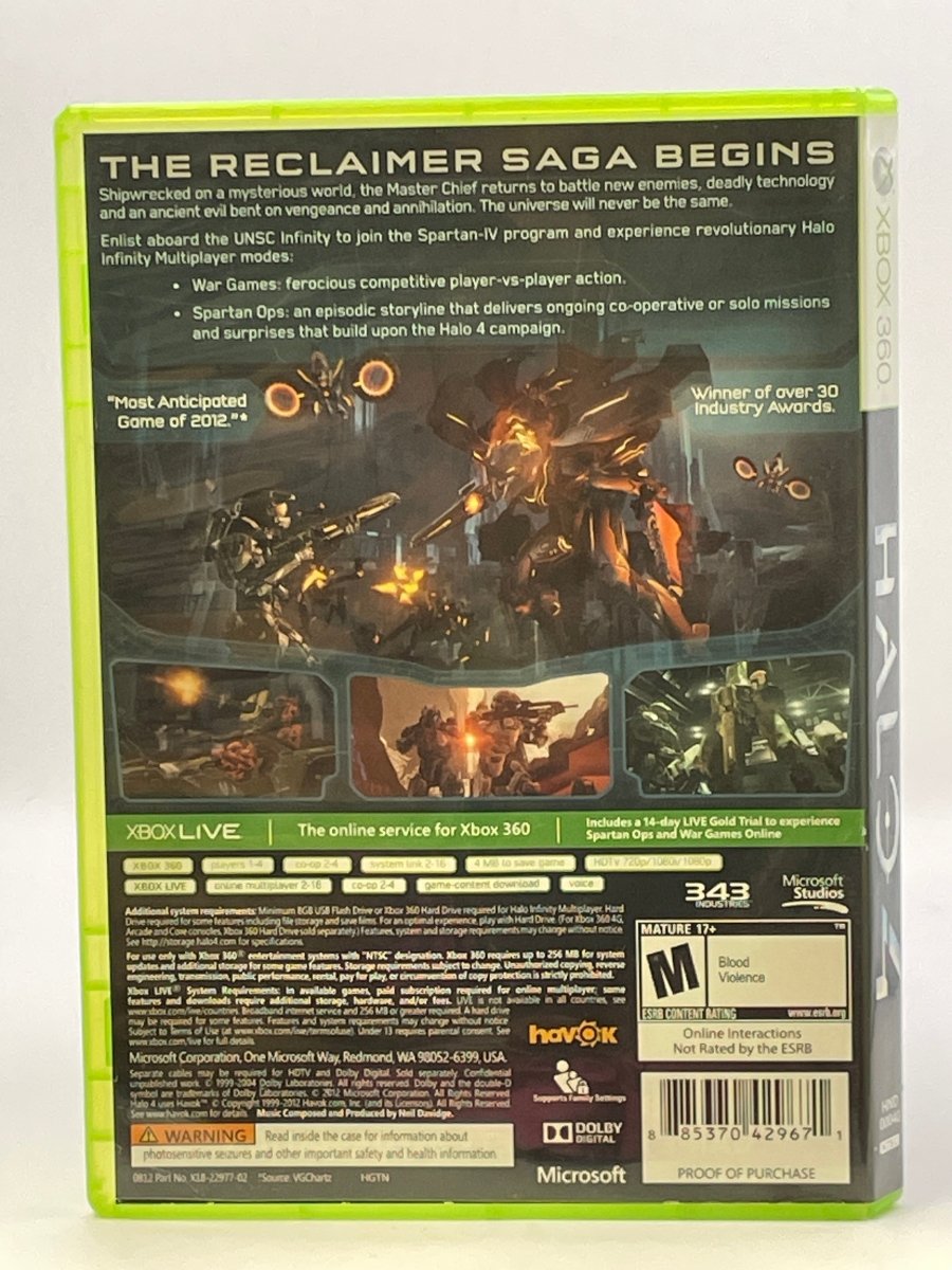 Halo 4 CL04 (CIB) Xbox 360