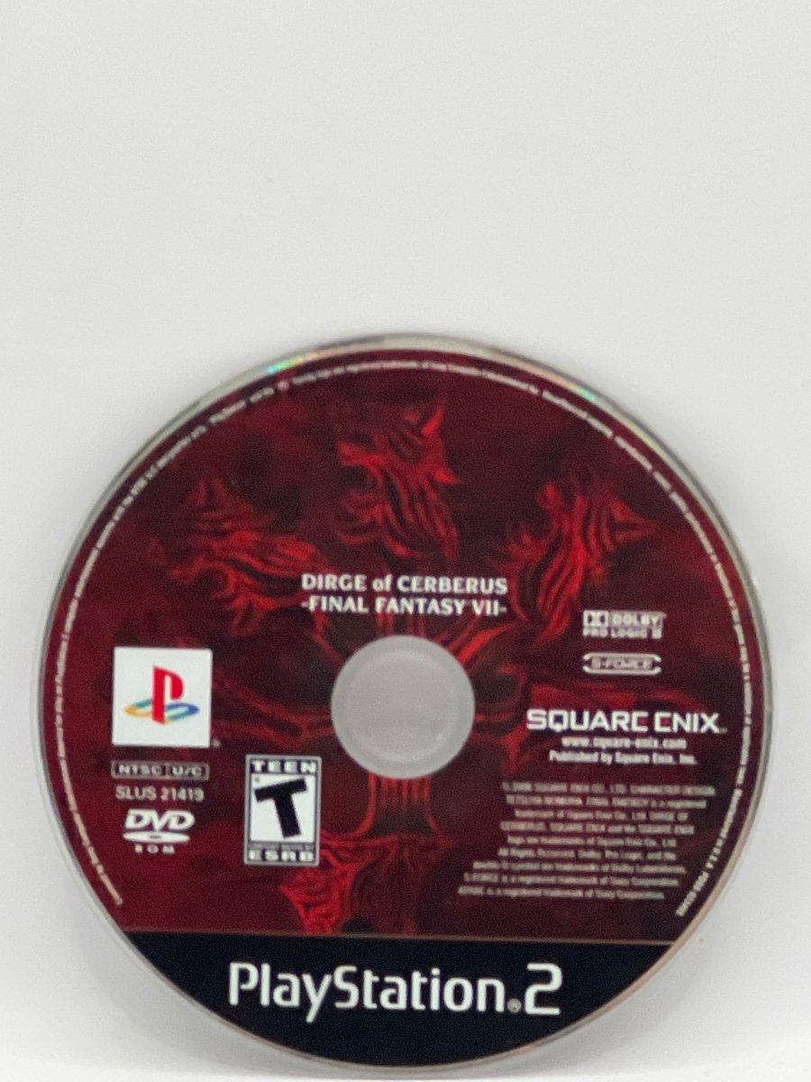 Final Fantasy VII Dirge of Cerberus CL02 (Disc Only) PlayStation 2
