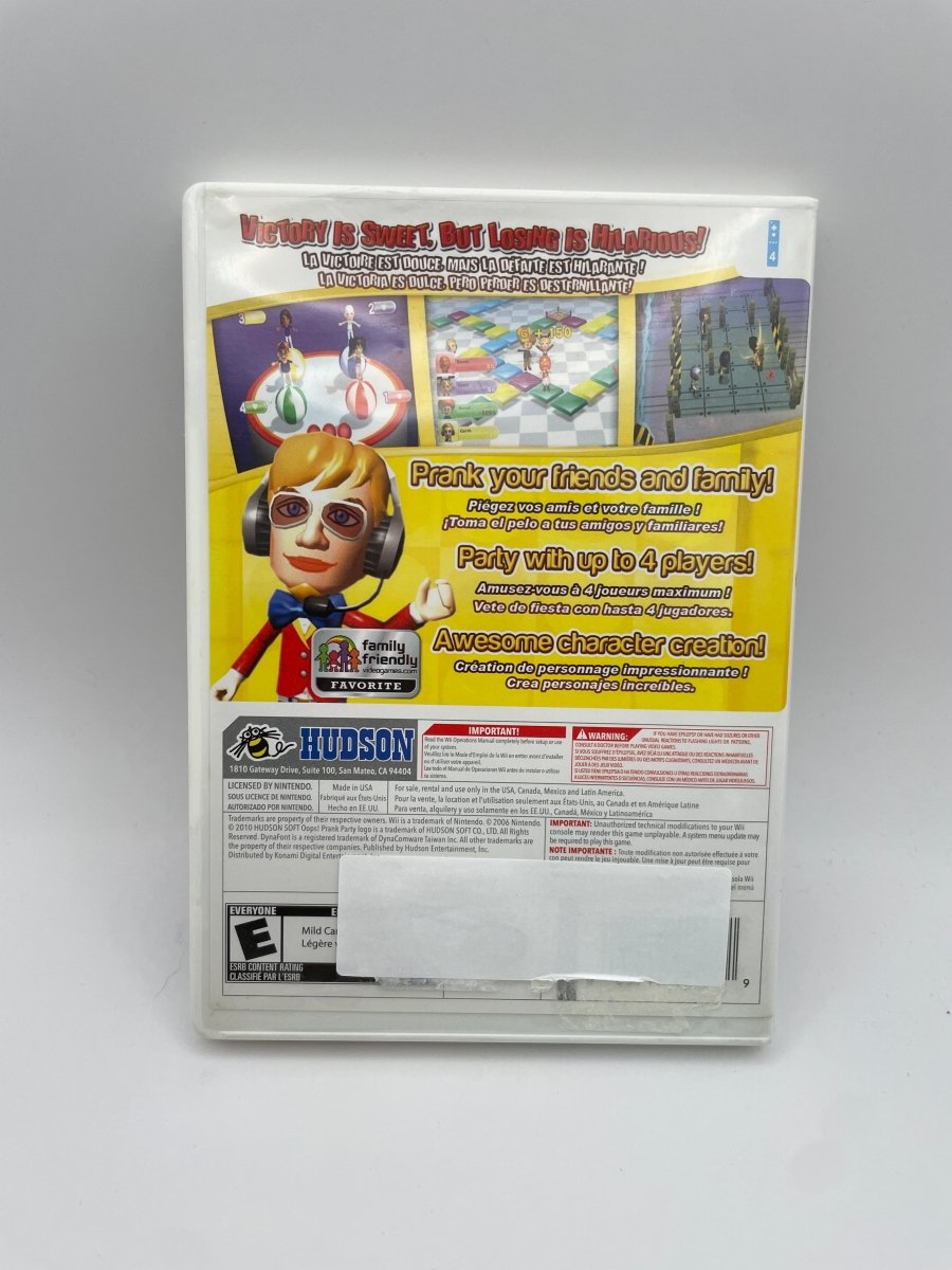 Oops! Prank Party CL01 (CIB) Nintendo Wii