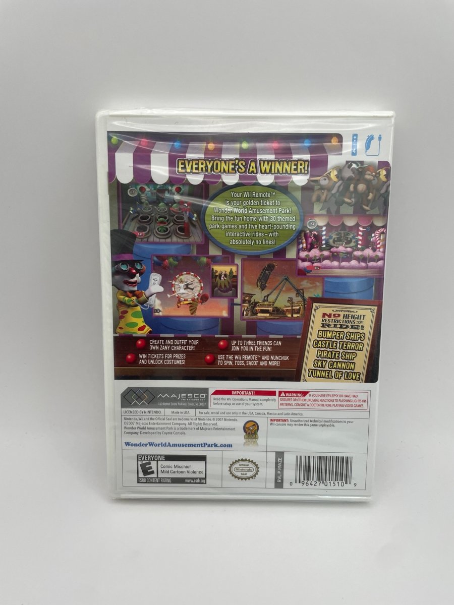 Wonder World Amusement Park CL01 (New) Nintendo Wii