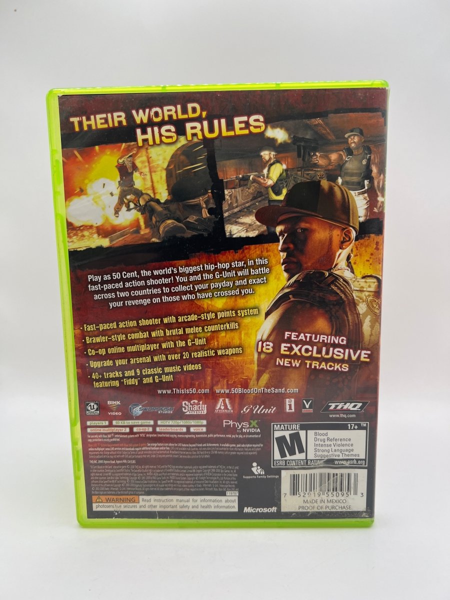 50 Cent: Blood on the Sand CL01 (Missing Manual) Xbox 360