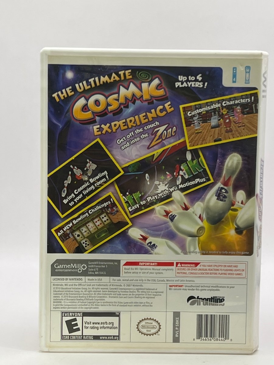 Brunswick Cosmic Bowling CL01 (CIB) Nintendo Wii