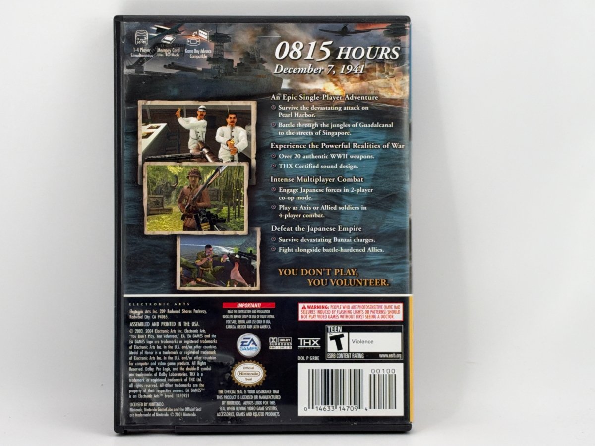 Medal of Honor Rising Sun [Player's Choice] CL01 (CIB) Gamecube