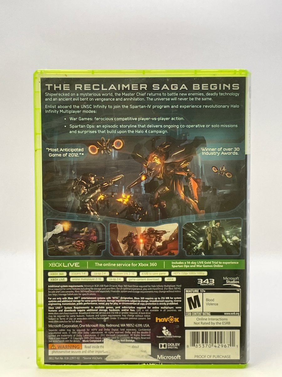 Halo 4 CL15 (CIB) Xbox 360
