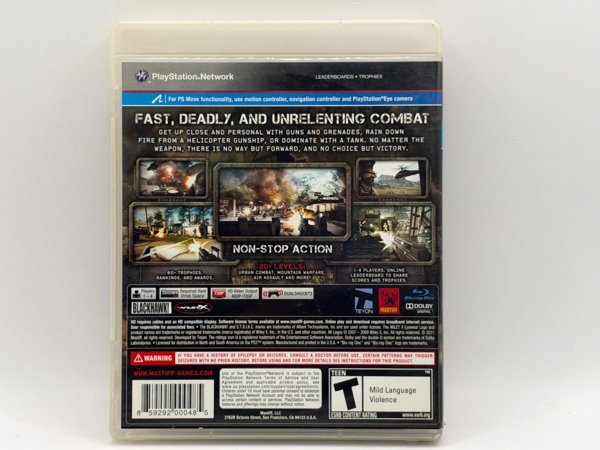 Heavy Fire: Afghanistan CL01 (CIB) Playstation 3