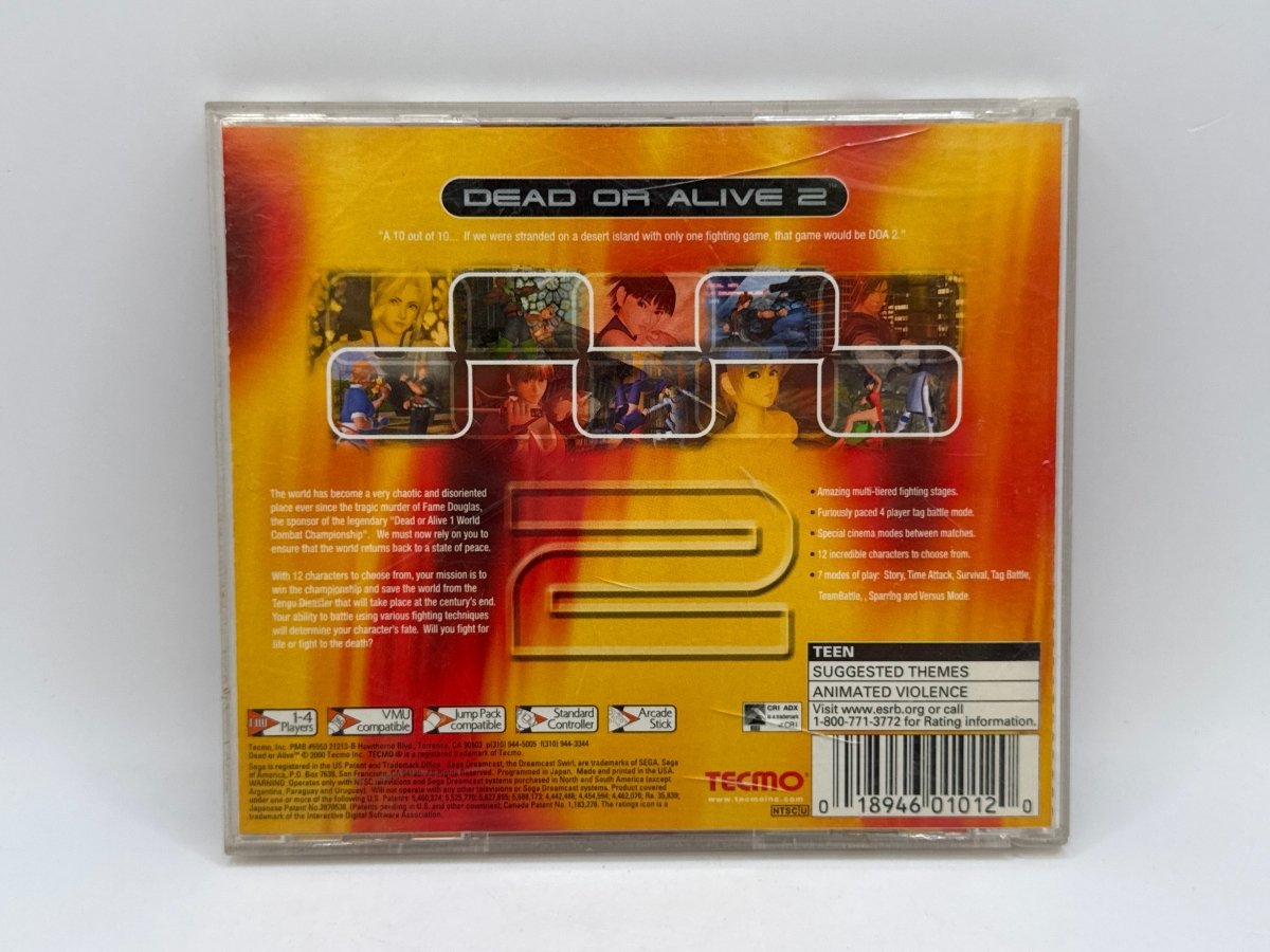 Dead or Alive 2 CL01 (CIB) Sega Dreamcast