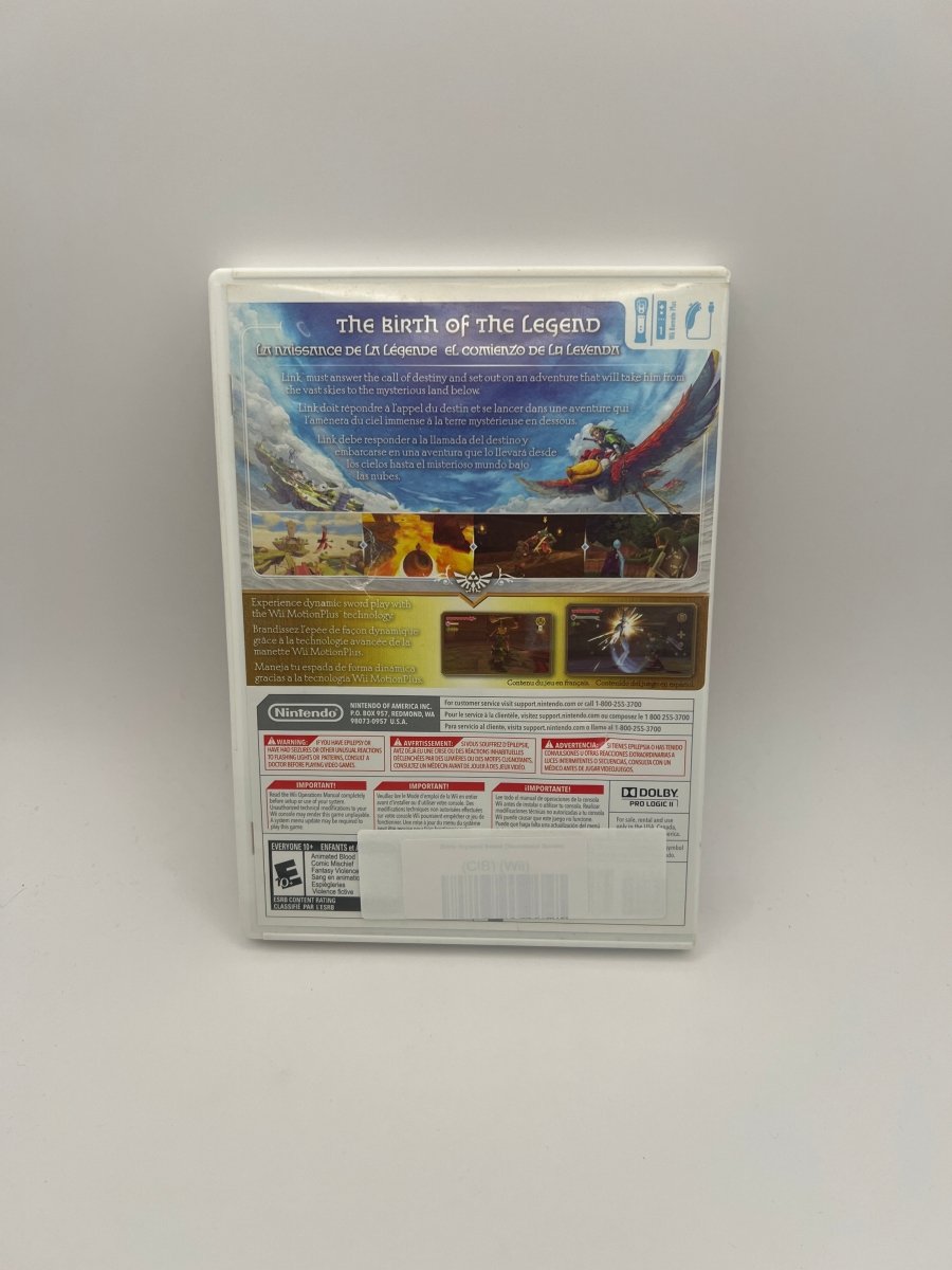 The Legend of Zelda: Skyward Sword CL01 (CIB) Nintendo Wii