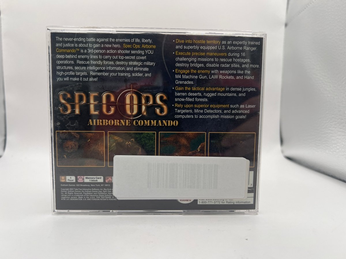 Spec Ops Airborne Commando CL02 (CIB) Playstation One