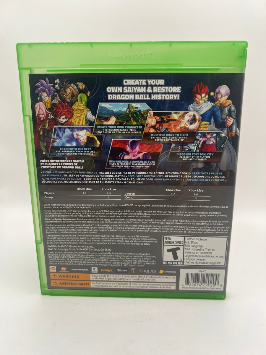 Dragon Ball Xenoverse CL03 (CIB) Xbox One