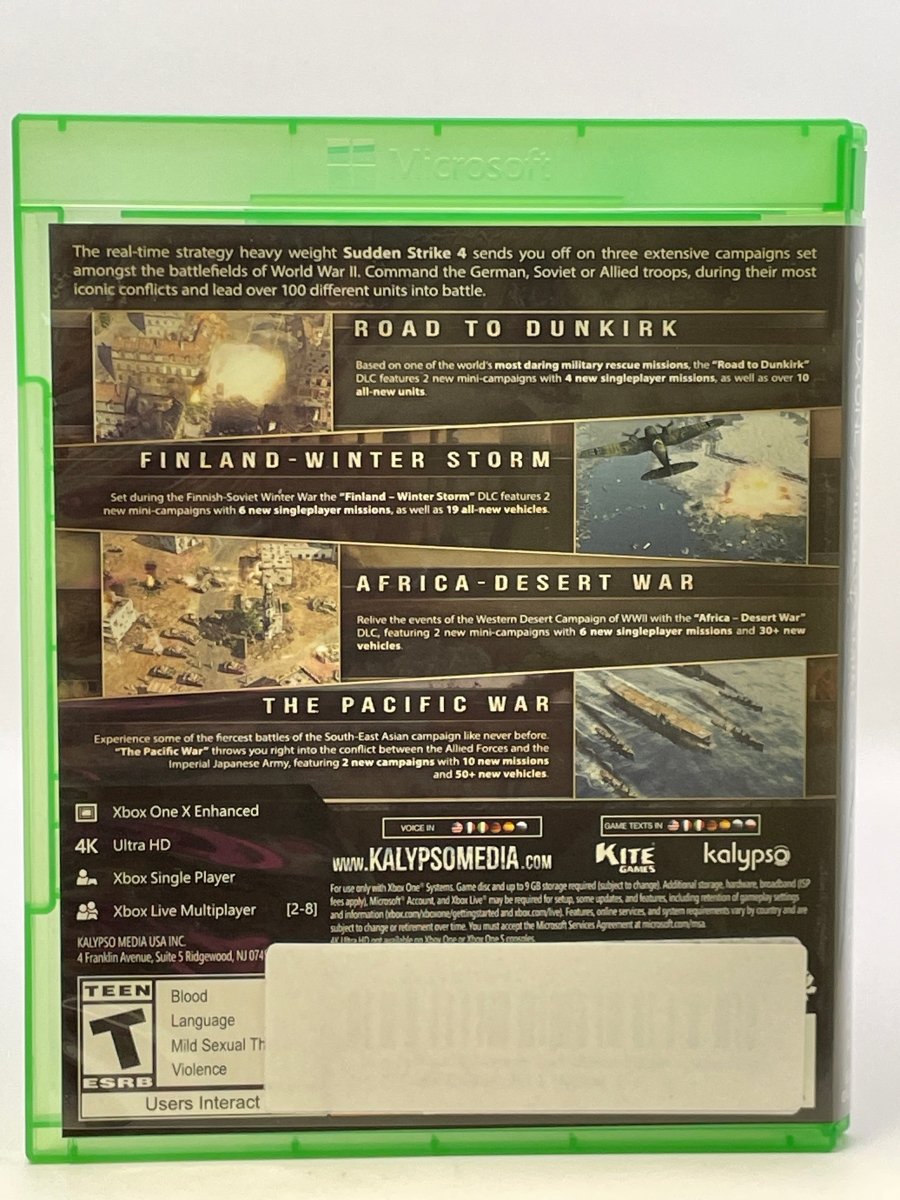 Sudden Strike 4 [Complete Collection] CL01 (CIB) Xbox One